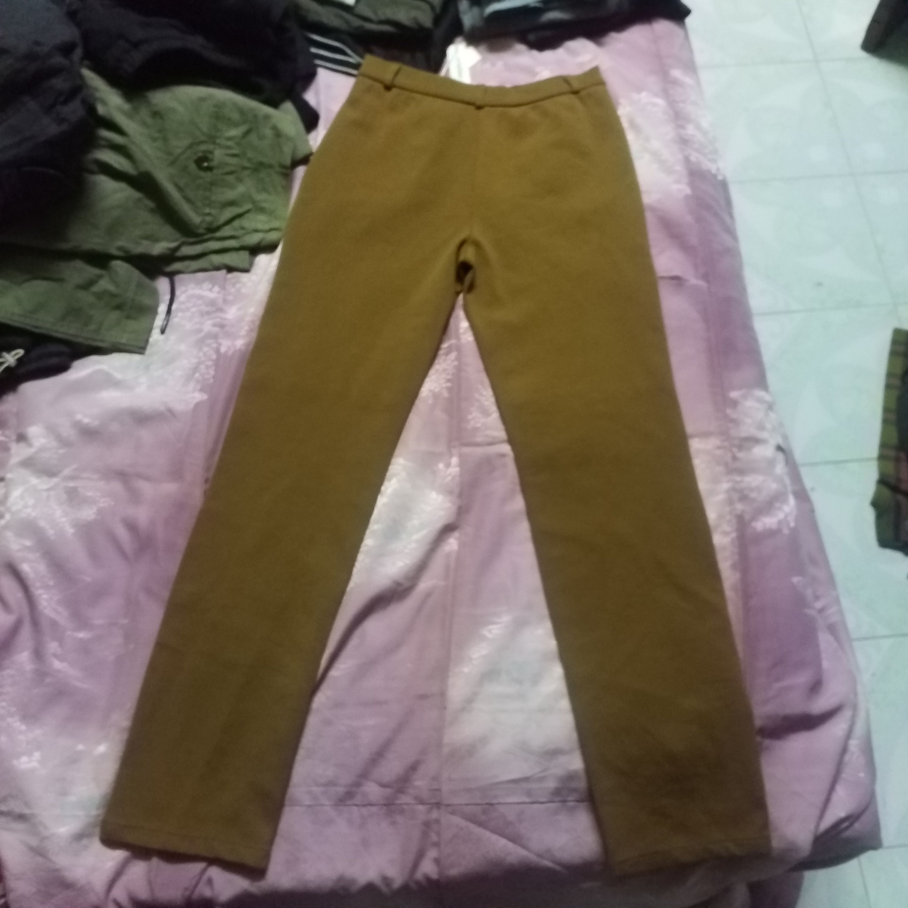 Other ABSOLU CONFORT MIX LEATHER STRETCH PANT MADE IN FRANCE Size 28" / US 6 / IT 42 - 2 Thumbnail