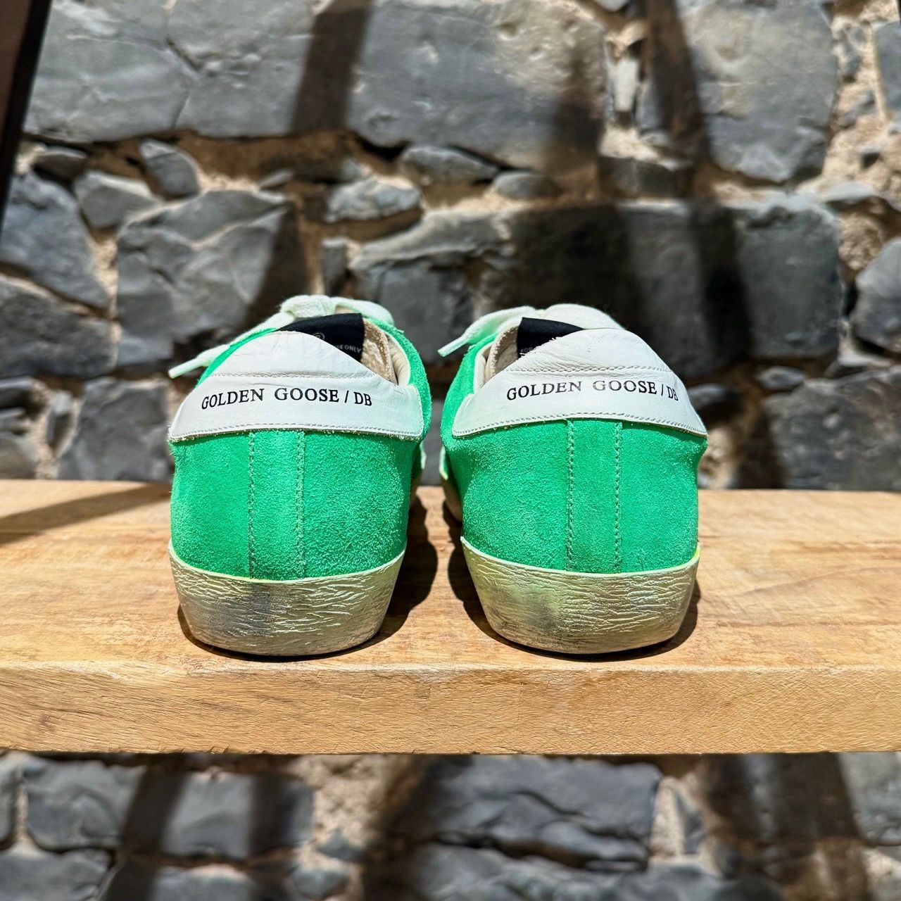 Golden Goose Golden Goose Superstar Neon Green Suede Sneakers Size US 7 / IT 37 - 4 Thumbnail