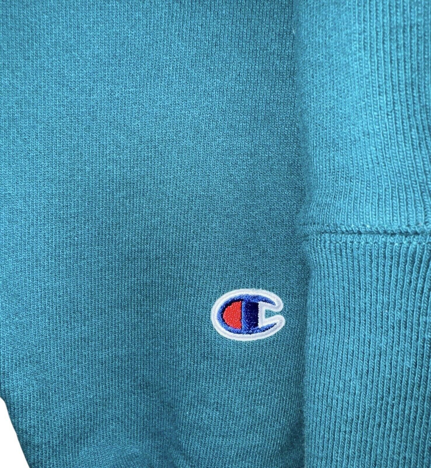 Champion Vintage Champion Reverse Weave 90s Teal Turquoise Crewneck L Size US 34 / EU 50 - 5 Thumbnail