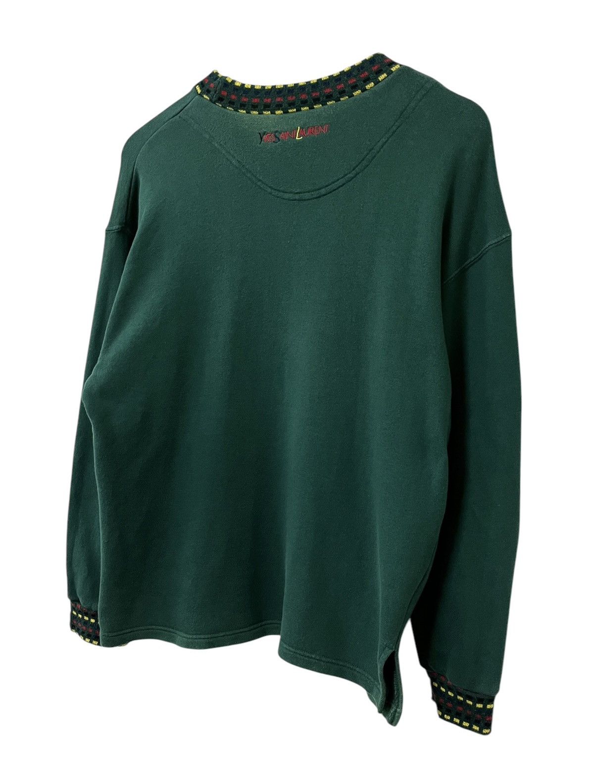 Yves Saint Laurent VINTAGE YVES SAINT LAURENT YSL EMBROIDERY LOGO SWEATSHIRT Size US M / EU 48-50 / 2 - 8 Thumbnail