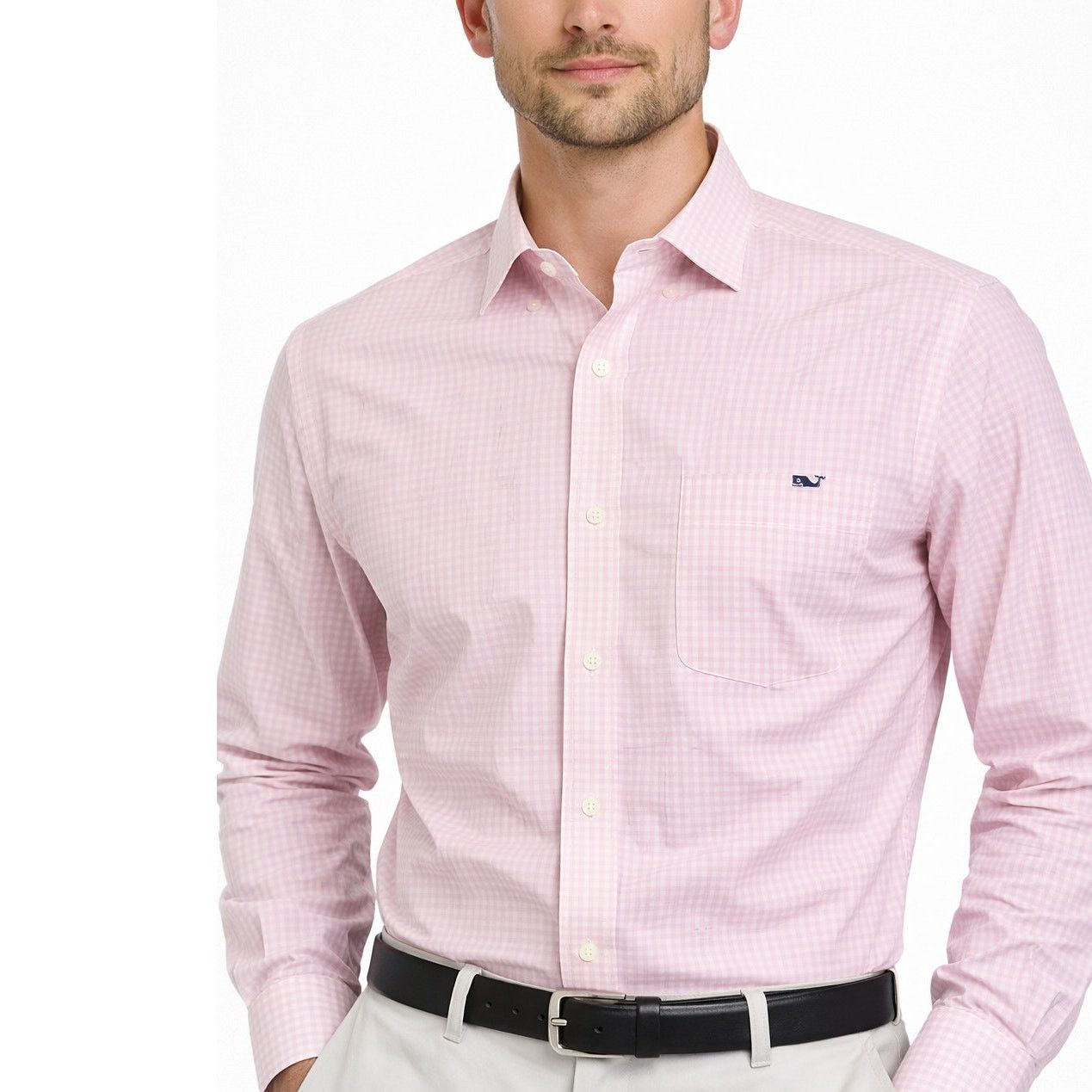Vineyard Vines Vineyard Vines Whale Shirt Regatta Gingham Check L/S Size US L / EU 52-54 / 3 - 1 Thumbnail