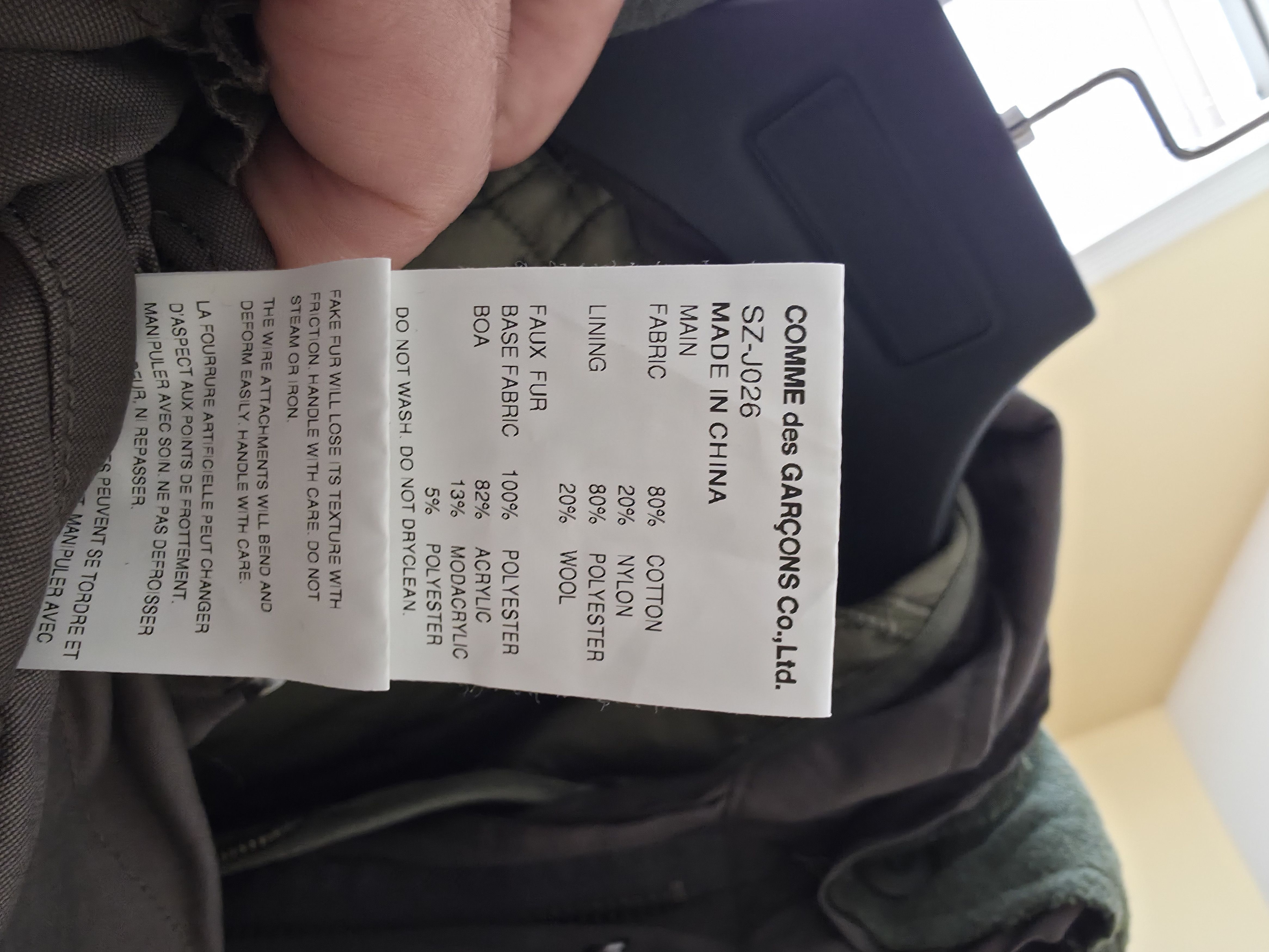 Comme des Garcons CDG x Alpha Industries Fishtail Parka Size US M / EU 48-50 / 2 - 4 Thumbnail