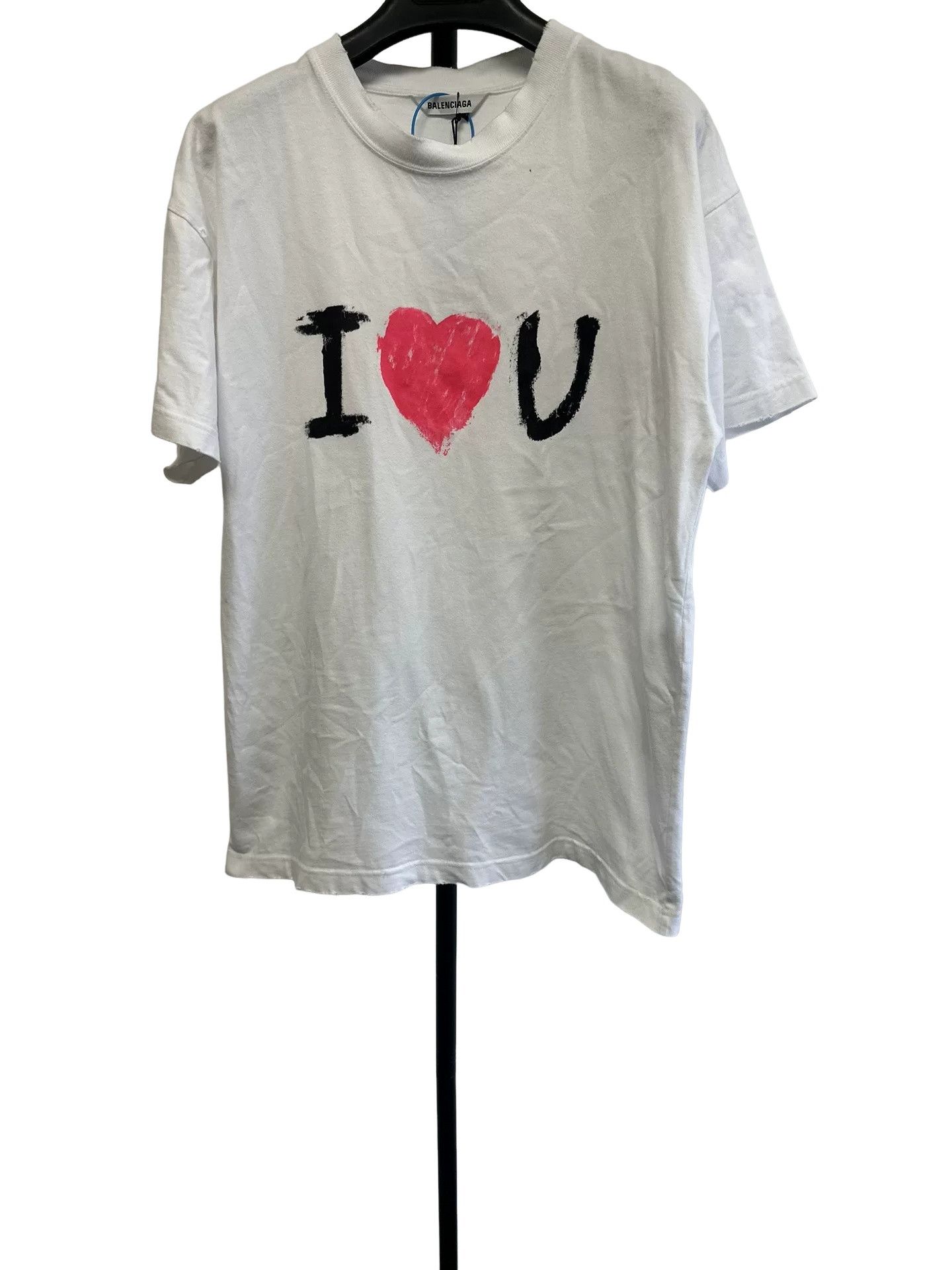 Balenciaga Balenciaga I Love U Print T-Shirt Size S Size US S / EU 44-46 / 1 - 1 Thumbnail