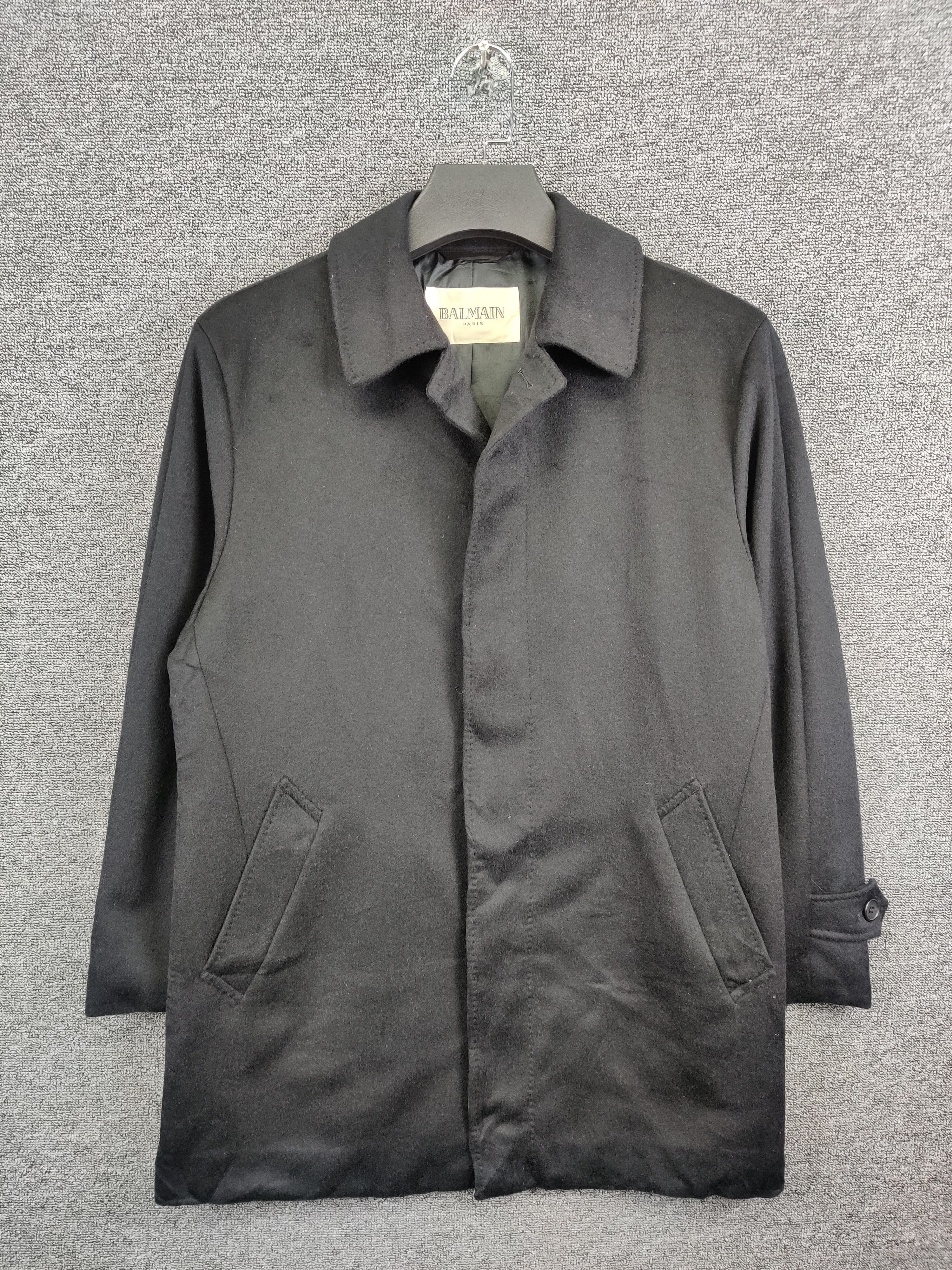 Balmain Balmain Paris Wool Single Breasted Button Coat Size US S / EU 44-46 / 1 - 1 Thumbnail