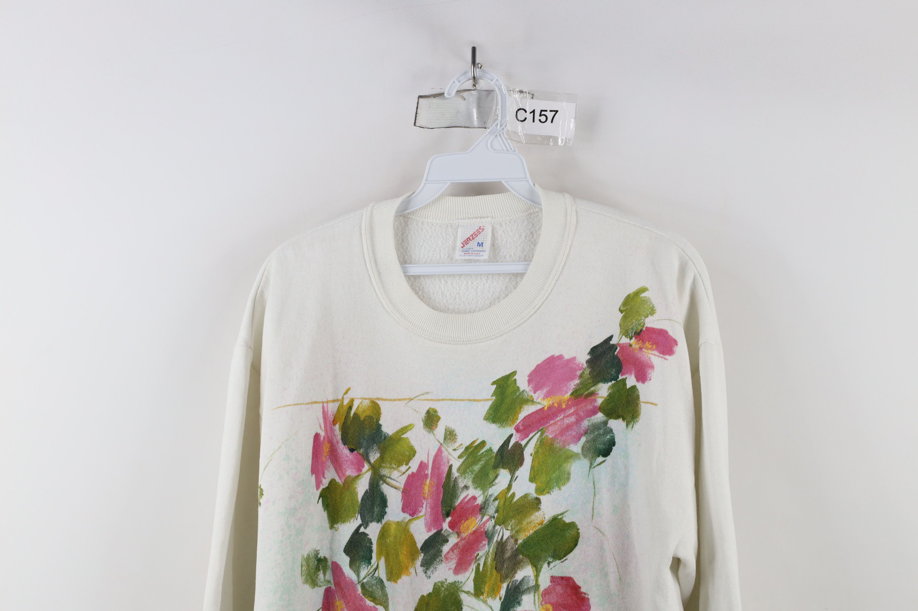 Vintage Vintage 90s Streetwear Wild Maine Rose Flower Sweatshirt USA Size M / US 6-8 / IT 42-44 - 2 Thumbnail