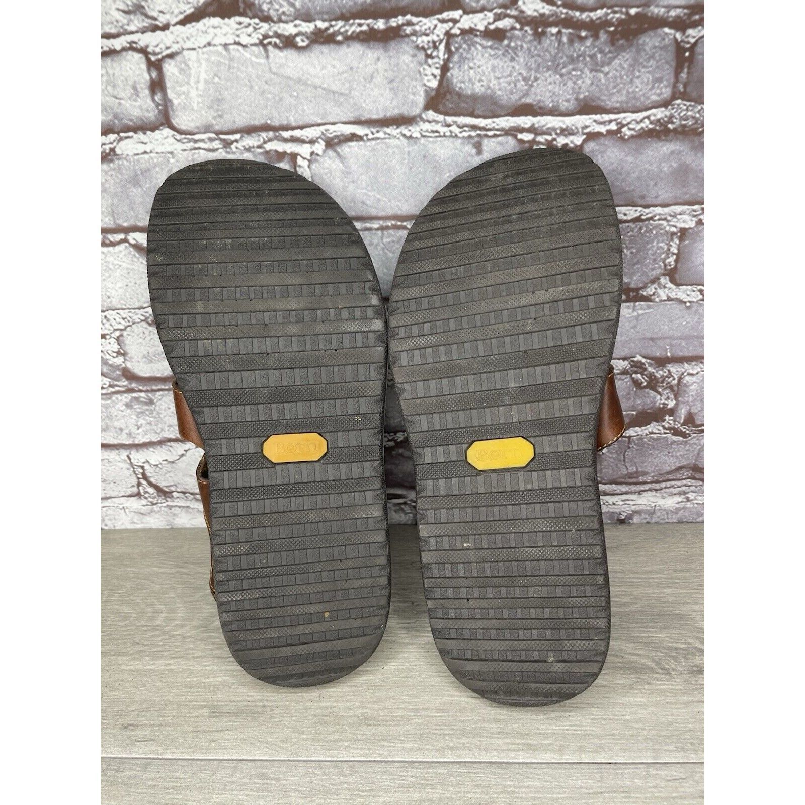 Born Born Brown Leather Fisherman Comfort Strap Casual Sandals Me Size US 12 / EU 45 - 19 Thumbnail
