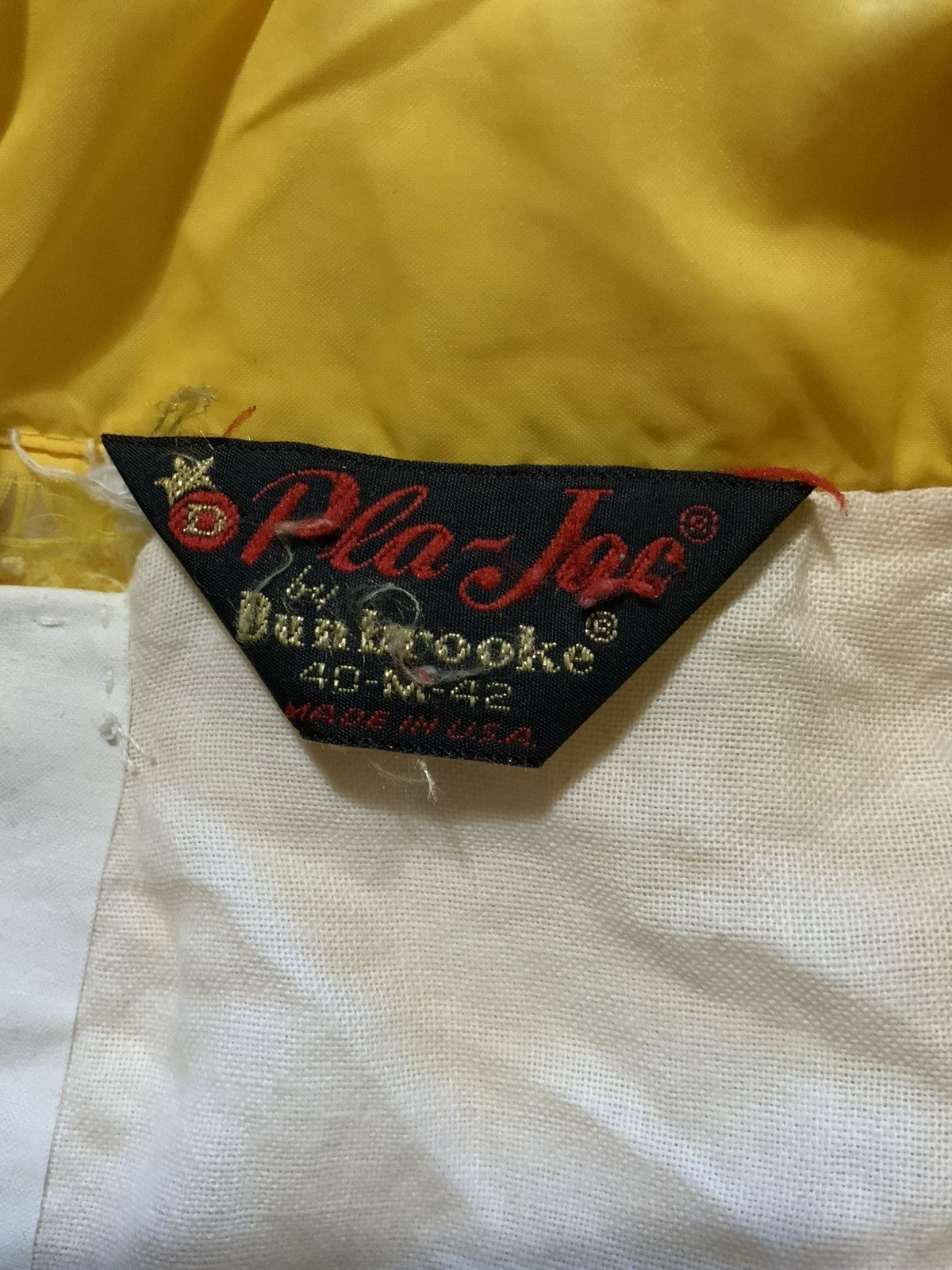 Vintage Vintage 70s 80s Pla-Jac Dunbrooke Yellow Windbreaker Jacket Size US M / EU 48-50 / 2 - 4 Thumbnail
