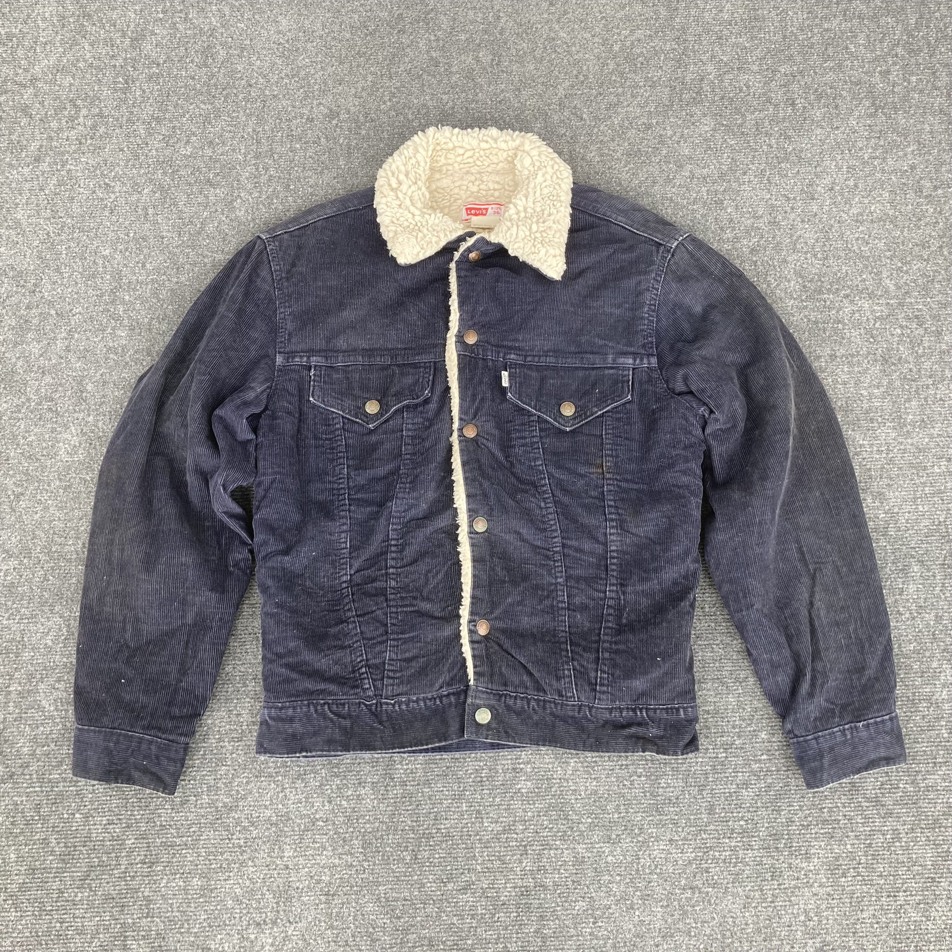 Levi's × Vintage Vtg Levis Sherpa Lined Denim Sz 36 Jacket Size US S / EU 44-46 / 1 - 1 Thumbnail
