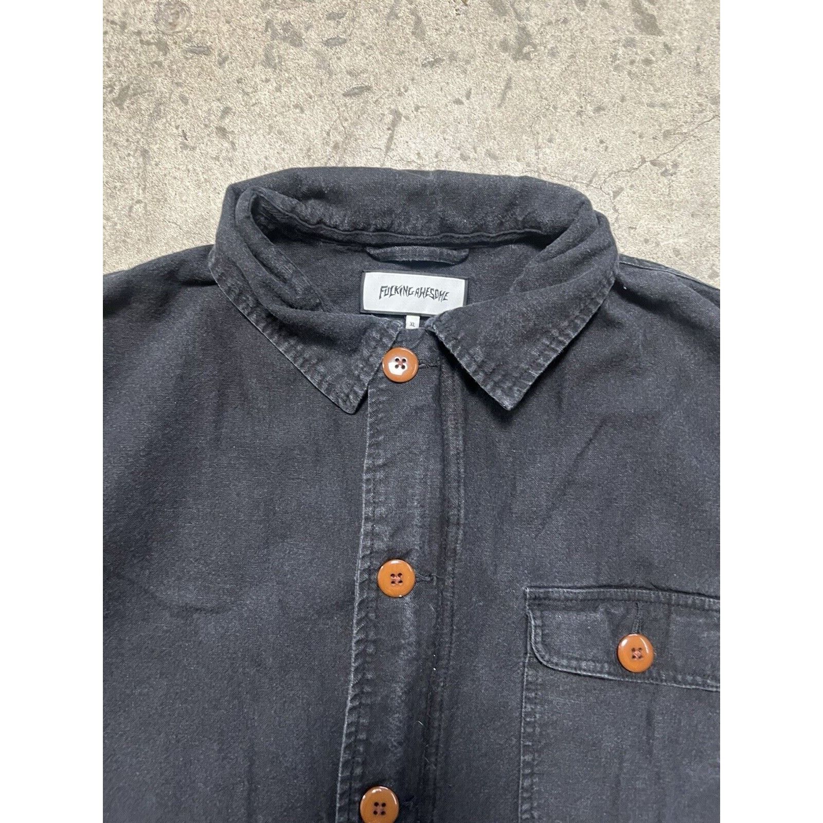 Fucking Awesome FA F*cking Awesome Black Chore Coat Cotton Rare Size XL Size US XL / EU 56 / 4 - 5 Thumbnail