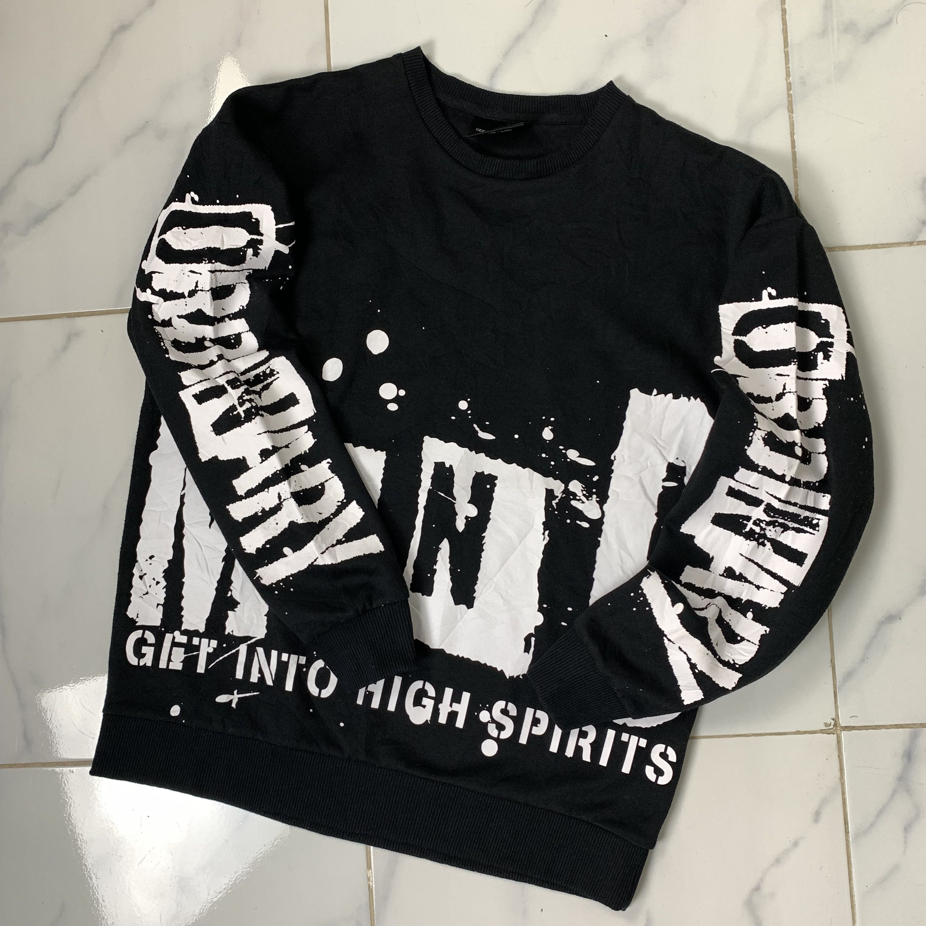 Japanese Brand Defective Struct Sweatshirt Crewneck Paint Splatter Size US M / EU 48-50 / 2 - 1 Thumbnail