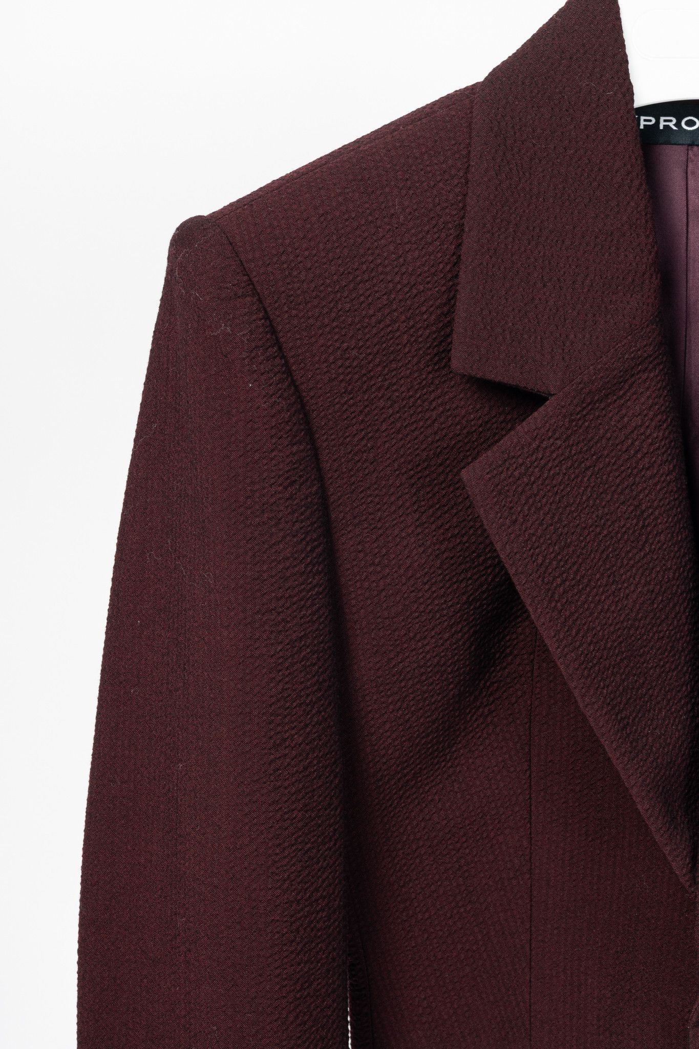 Y/Project Y/PROJECT SS20 Runway Bordeaux Stretch-Wool Cropped Blazer Size XS / US 0-2 / IT 36-38 - 5 Thumbnail