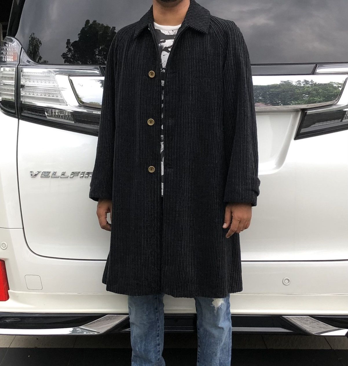 Kenzo KENZO Homme Men’s Corduroy Wool Trench Coat Made In Japan 🇯🇵 Size US M / EU 48-50 / 2 - 2 Thumbnail