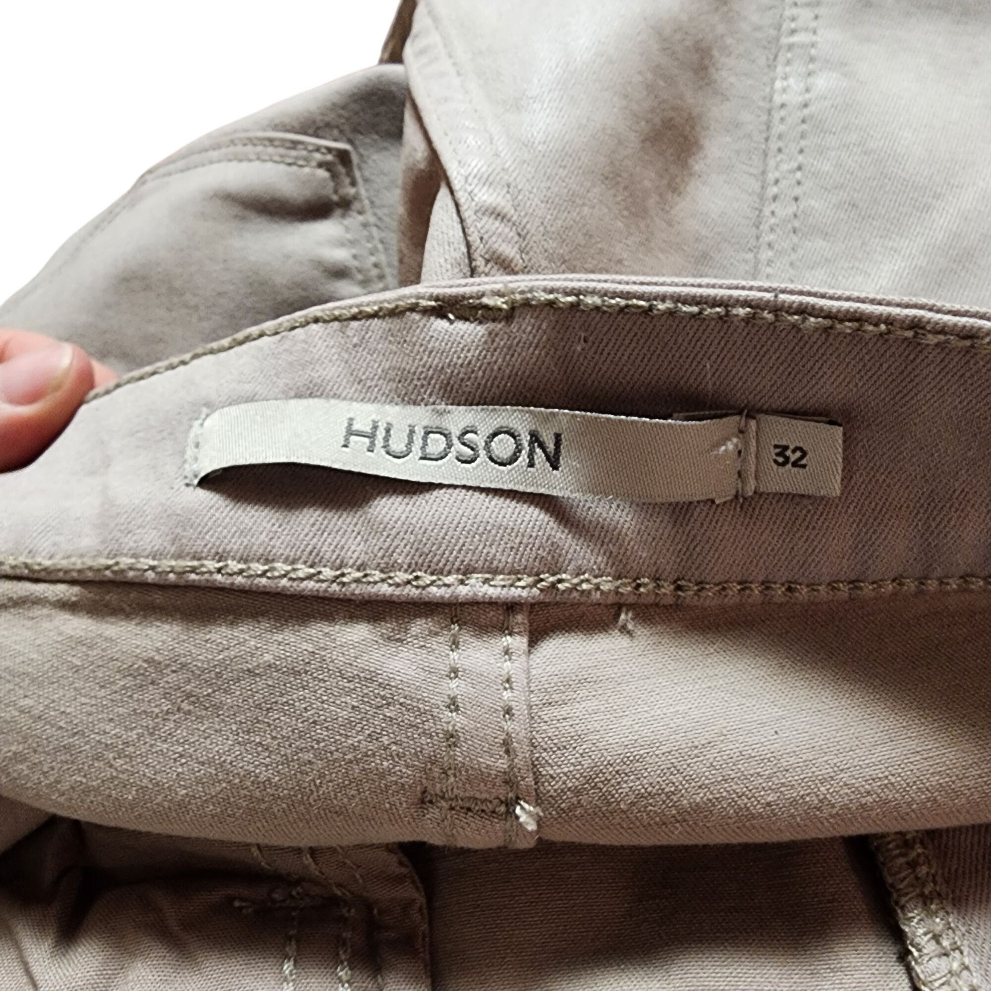 Hudson Hudson Womens Barbara Coated Moonrock Jeans Size 32 Beige Fl Size 24" / US 00 / IT 34 - 3 Thumbnail
