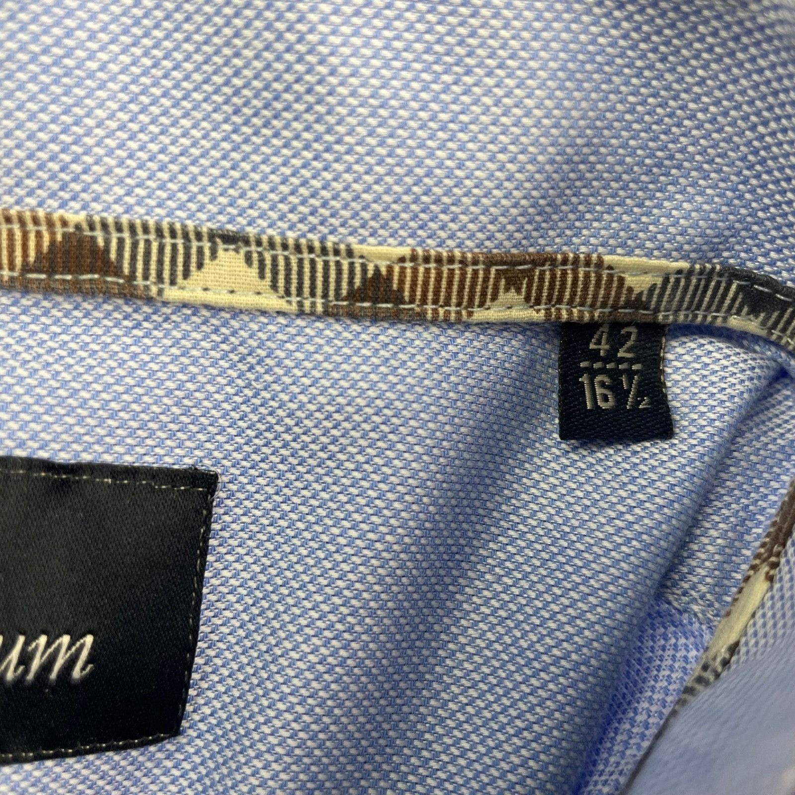 Aquascutum Aquascutum Men's 100% Cotton Dress Shirt Blue • Size 42 | 16 Size US L / EU 52-54 / 3 - 5 Thumbnail