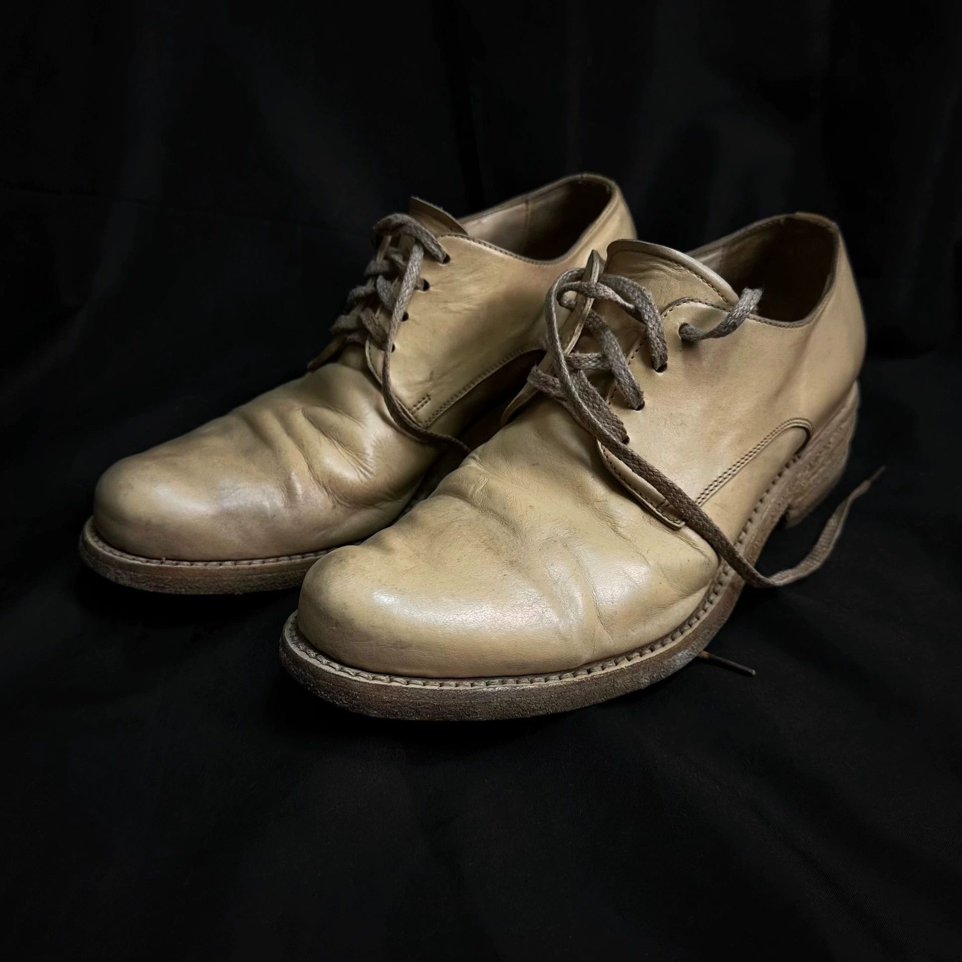 A1923 a1923 Handcrafted Horween Derby Shoes Thick Cream Yellow Size US 7 / EU 40 - 2 Thumbnail