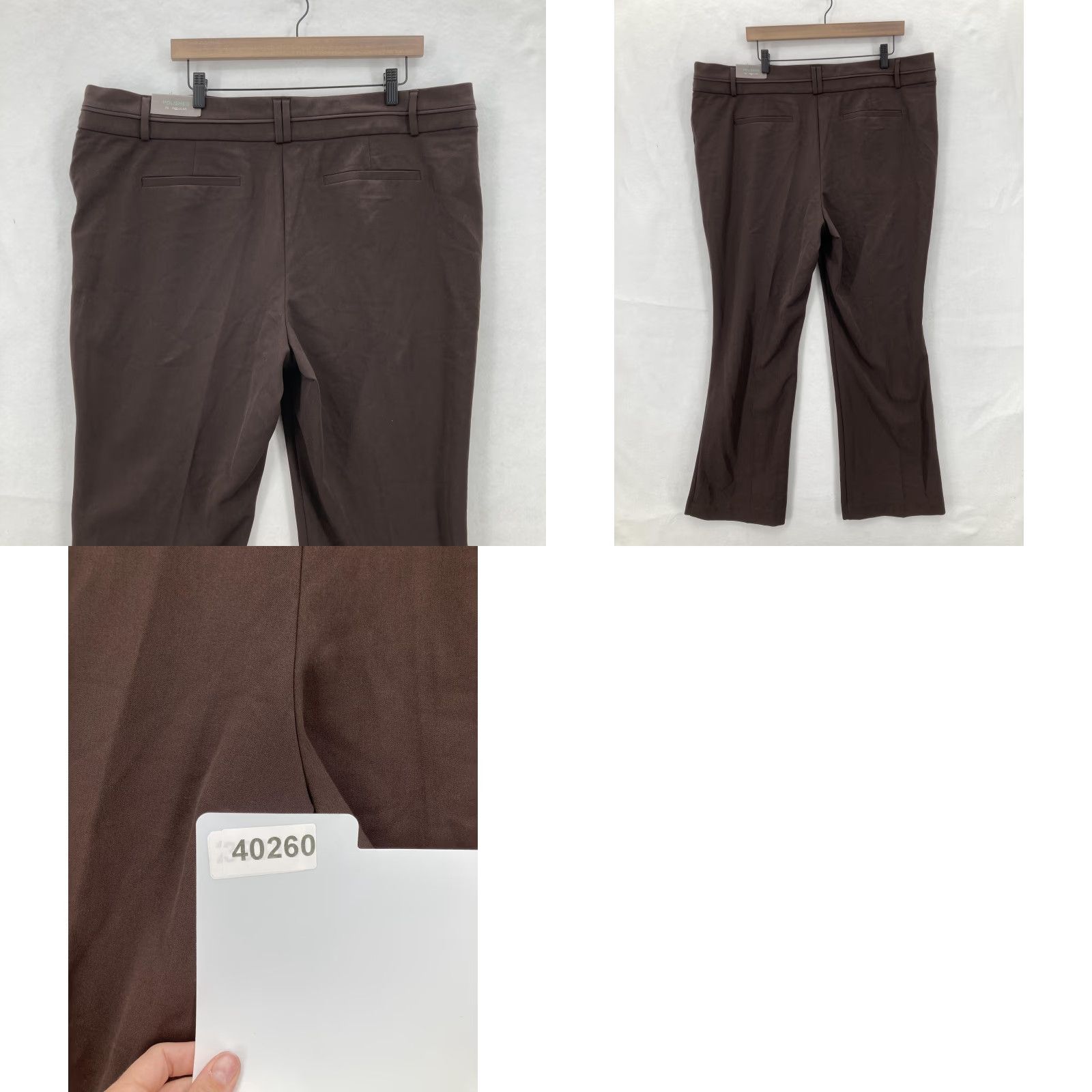Vintage Maurices Pants Womens 20 Brown It Fit Polished Boot Cut Curvy Stretch Career NWT Size 42" / US 20 - 10 Thumbnail