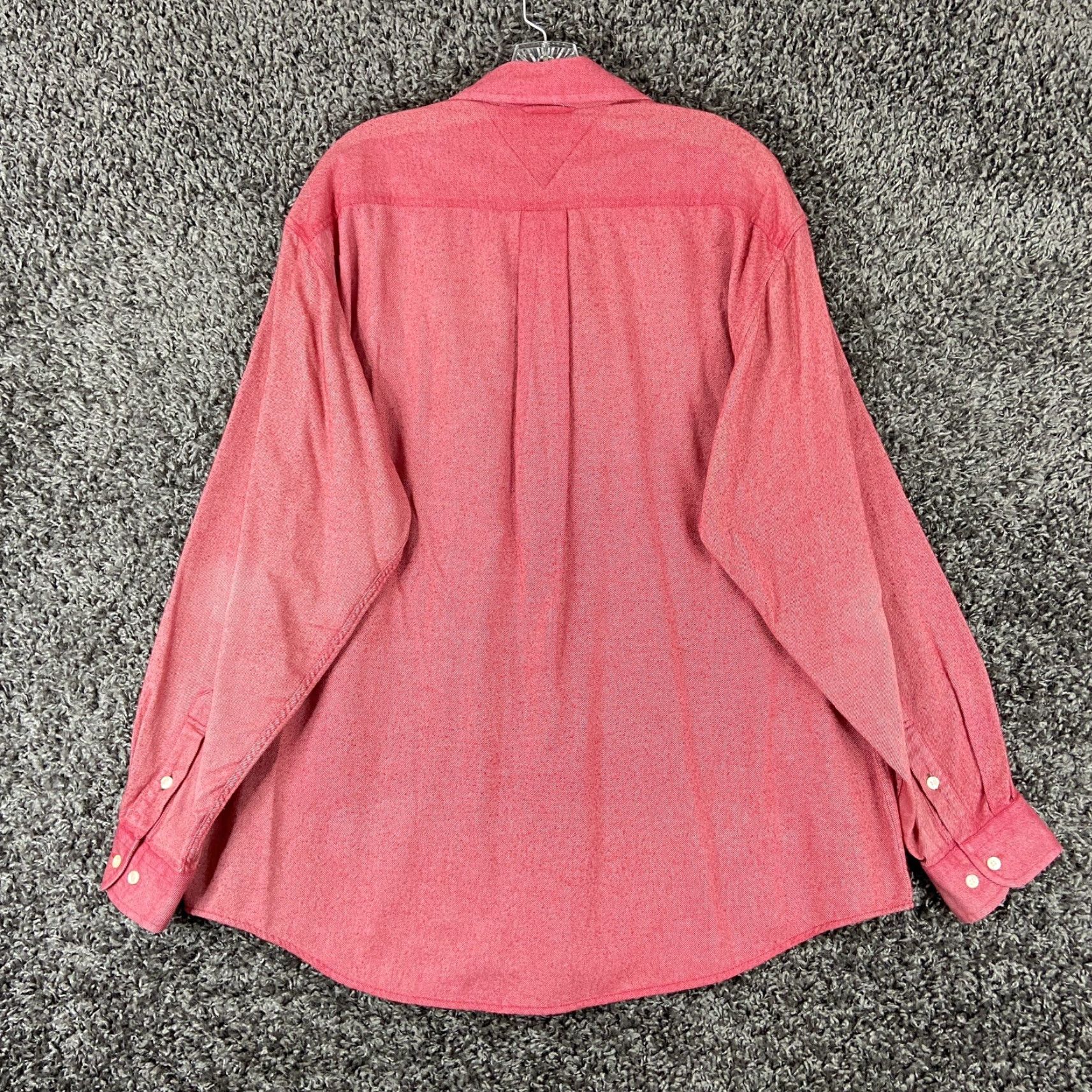 Tommy Hilfiger Tommy Hilfiger Shirt Men L Red Button-Up Long Sleeve Classic Colorful Mens Size US L / EU 52-54 / 3 - 8 Thumbnail