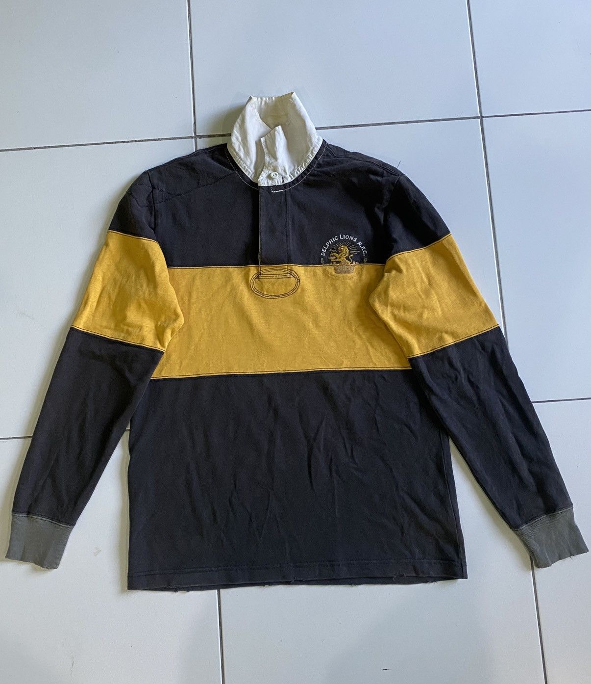 Ralph Lauren Vintage 90s Rugby By Ralph lauren No 7 Polo shirt Size US M / EU 48-50 / 2 - 1 Thumbnail