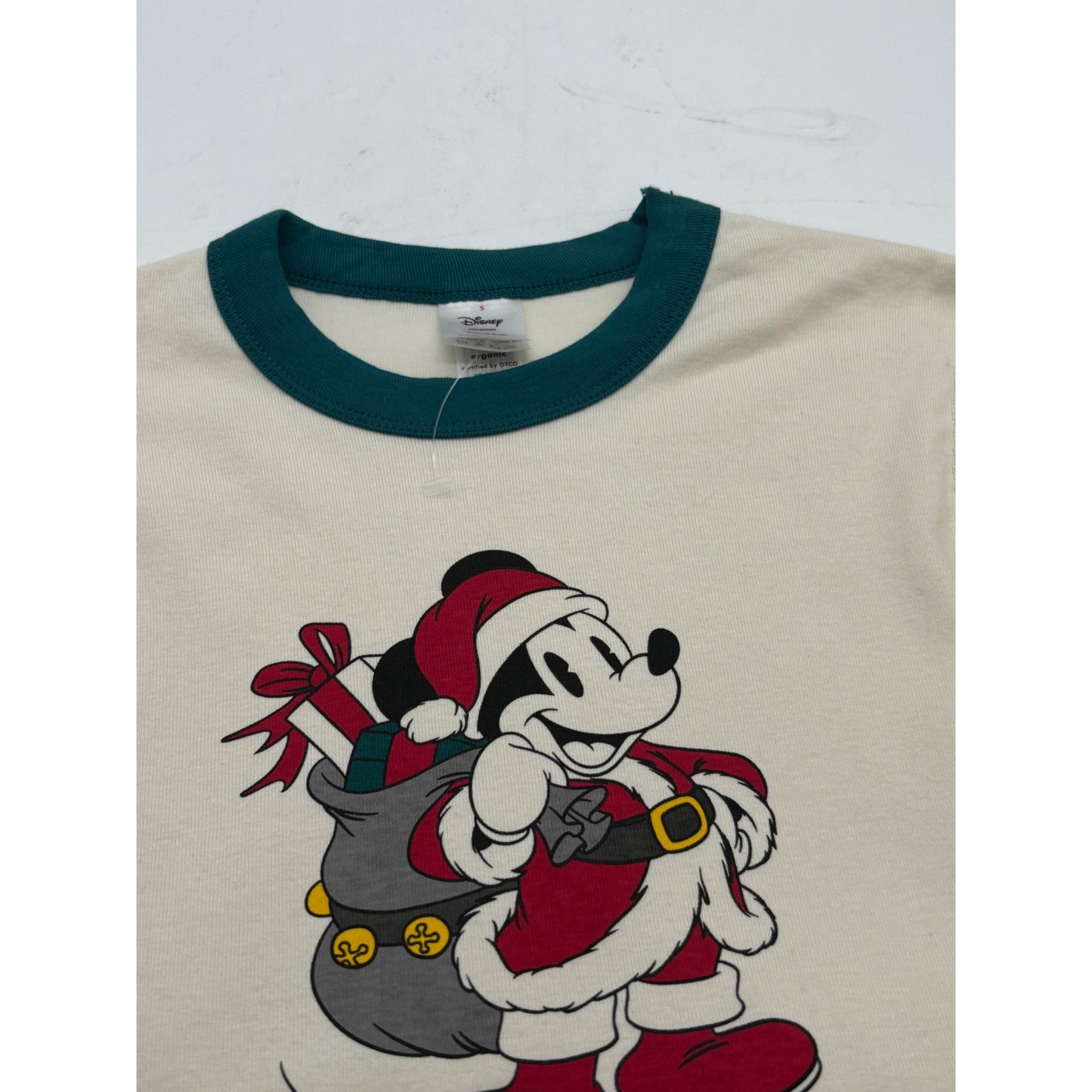 Disney Disney Junior's Mickie Holiday Ringer Long Sleeve Tee, Cream Size S / US 4 / IT 40 - 5 Thumbnail