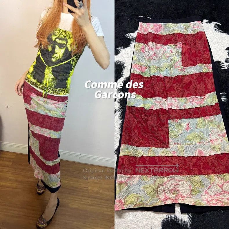 Comme des Garcons Comme des Garcons size S Mixed Material Skirt Size 23" - 1 Thumbnail