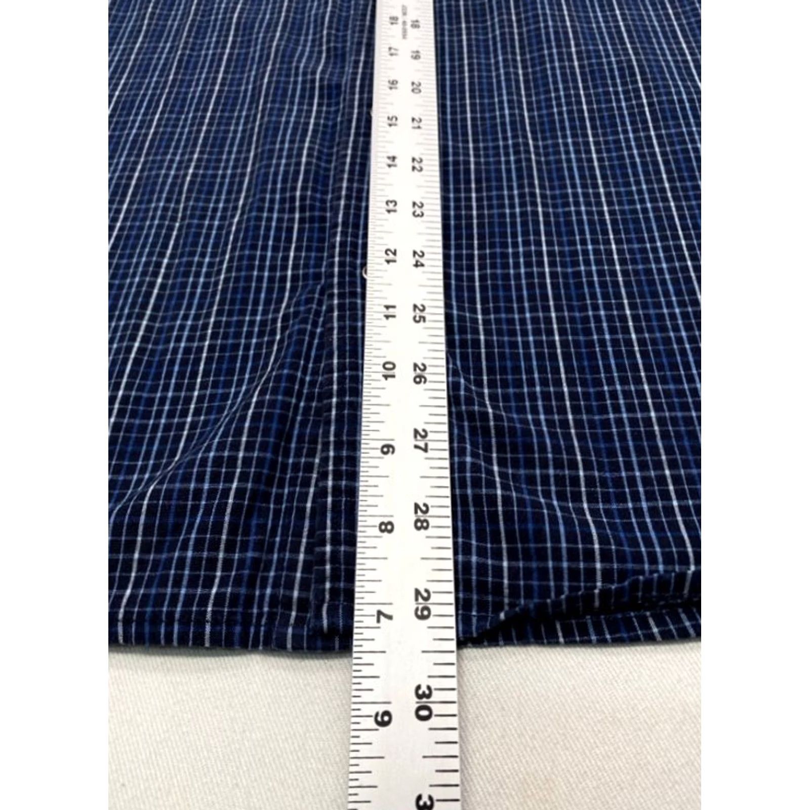 Vintage Panhandle Slim Mens Large Blue Check Pearl Snap Western Shirt 3790 Size US L / EU 52-54 / 3 - 7 Thumbnail