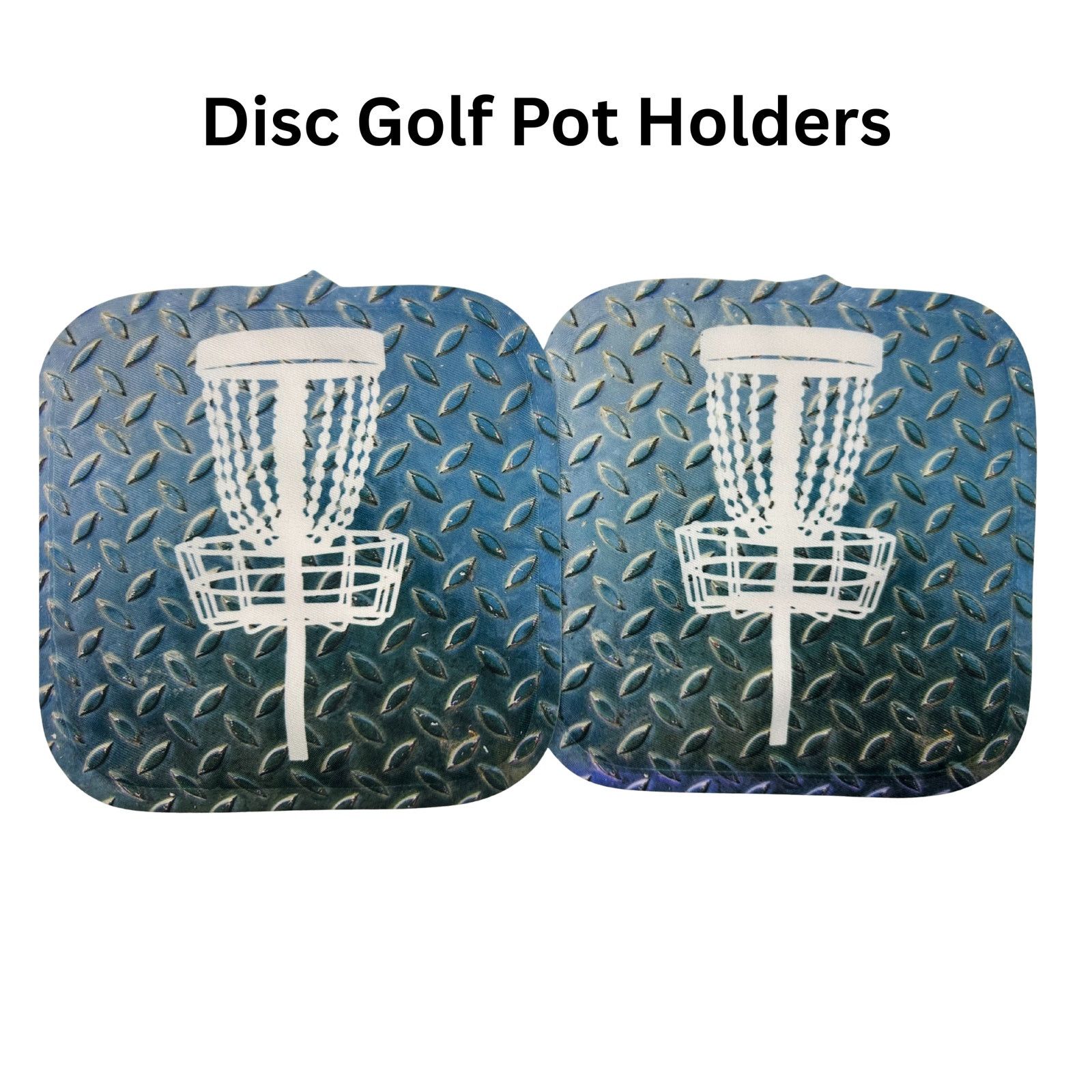Gildan Disc Golf Pot Holders Set Discgolfing Kitchen Decor Gift Size ONE SIZE - 1 Thumbnail