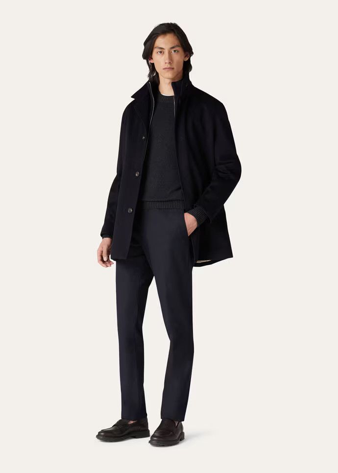 Loro Piana o1w1db10424 Long Sleeve Cashmere Sweater in Navy Blue Size US M / EU 48-50 / 2 - 4 Thumbnail