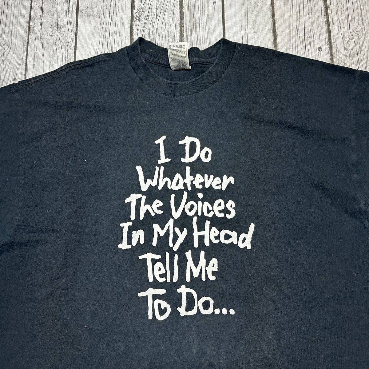 Fruit Of The Loom × Vintage Vintage Voices in My Head tee Size US XXL / EU 58 / 5 - 3 Thumbnail