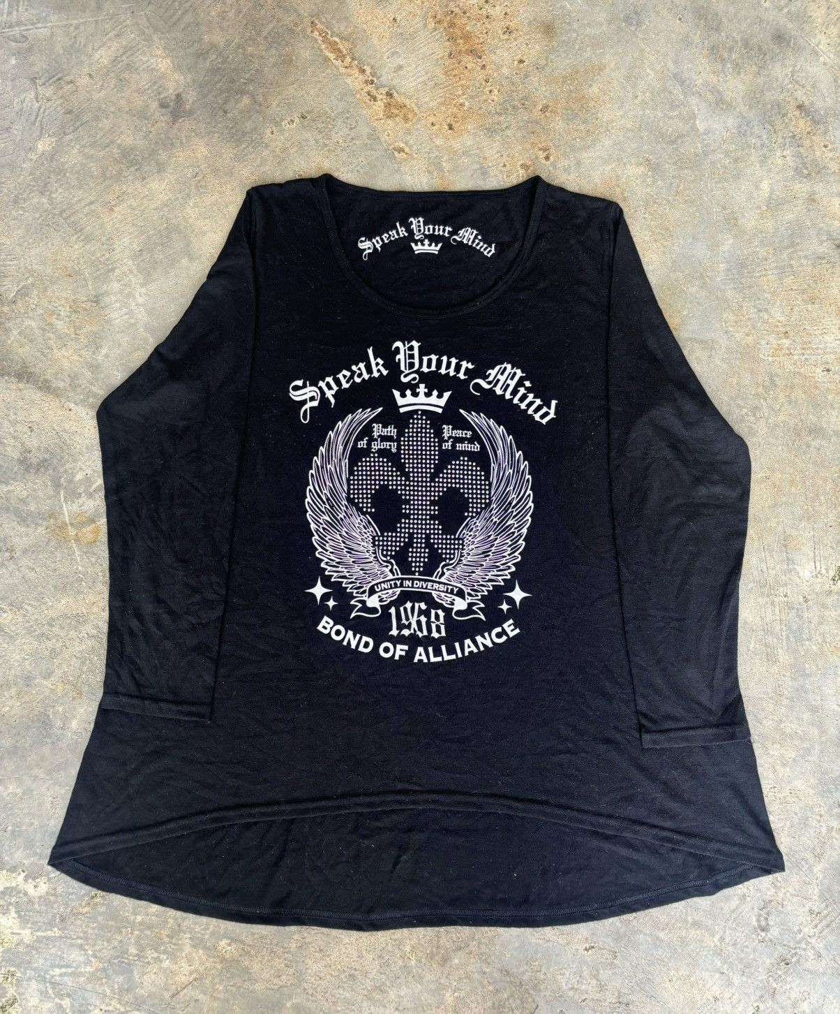 If Six Was Nine × Japanese Brand × Le Grande Bleu (L.G.B.) Y2k Speak your mind Ifsixwasnine Lgb Style Longsleeve Size XL / US 12-14 / IT 48-50 - 1 Thumbnail