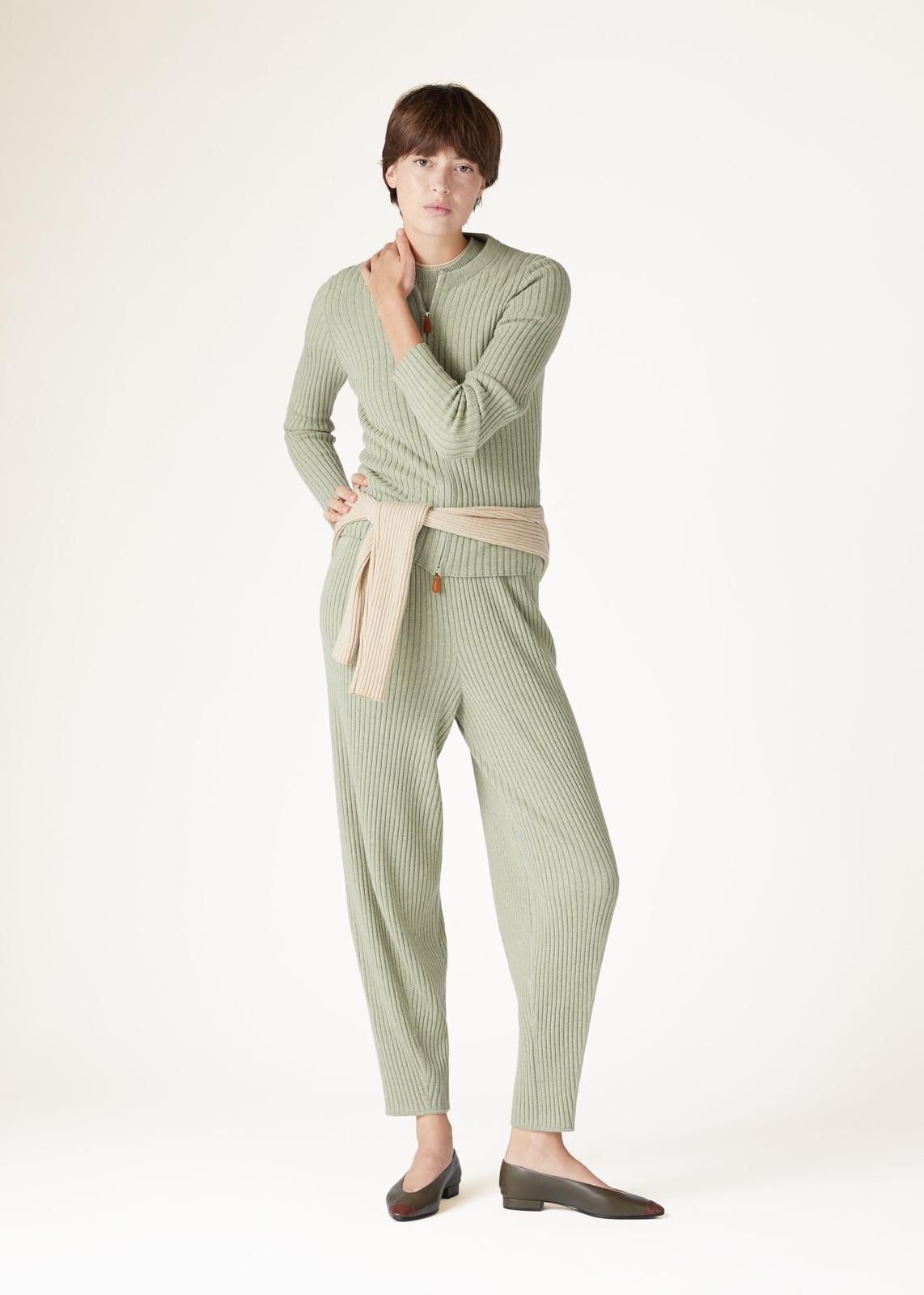 Loro Piana o1srvl11e0125 FAN6268 Lago Sirio Pant in Light Green Size 28" / US 6 / IT 42 - 4 Thumbnail