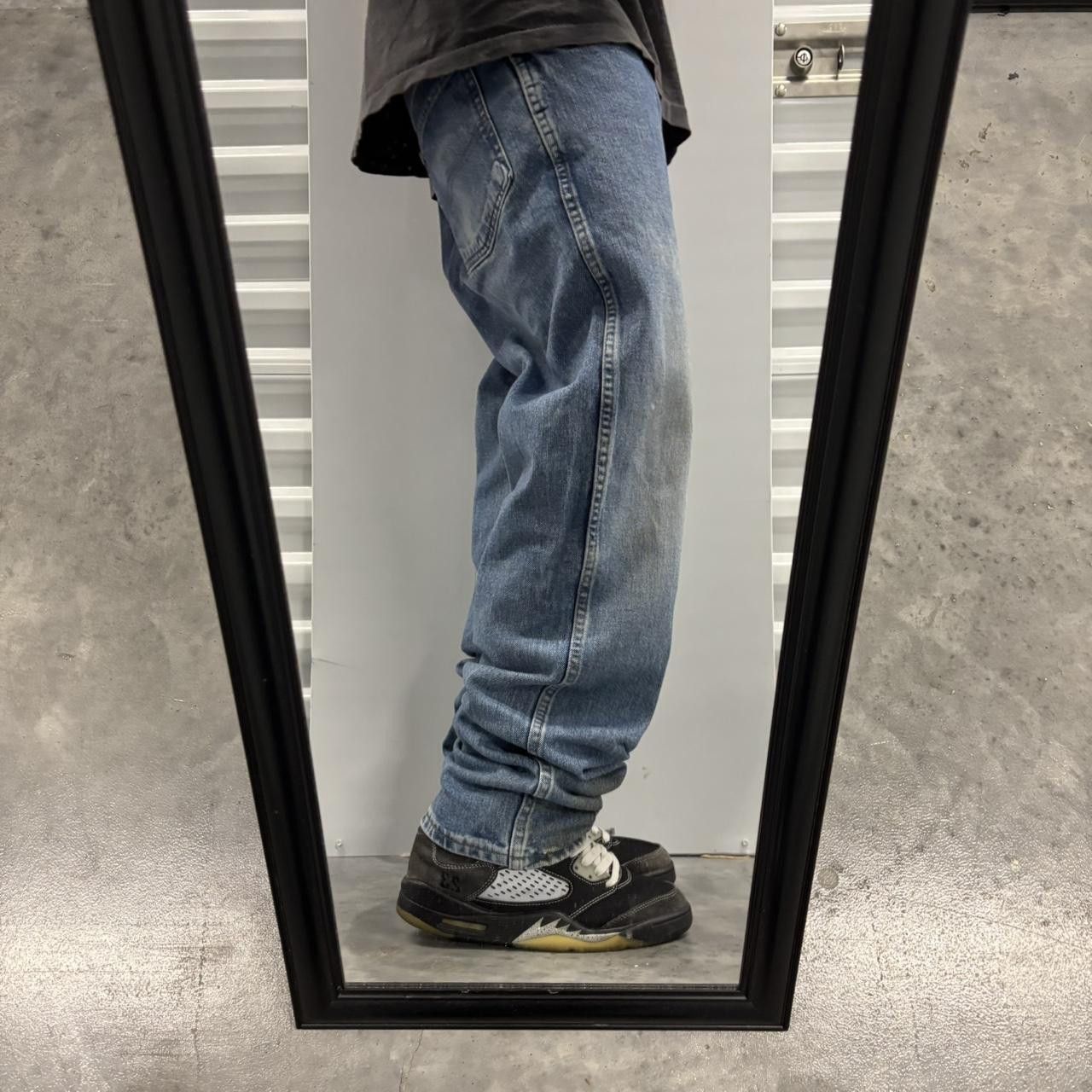 Japanese Brand × Vintage Crazy Vintage Y2K/2000s Grunge Faded Wash Denim Jeans! Size US 32 / EU 48 - 2 Thumbnail