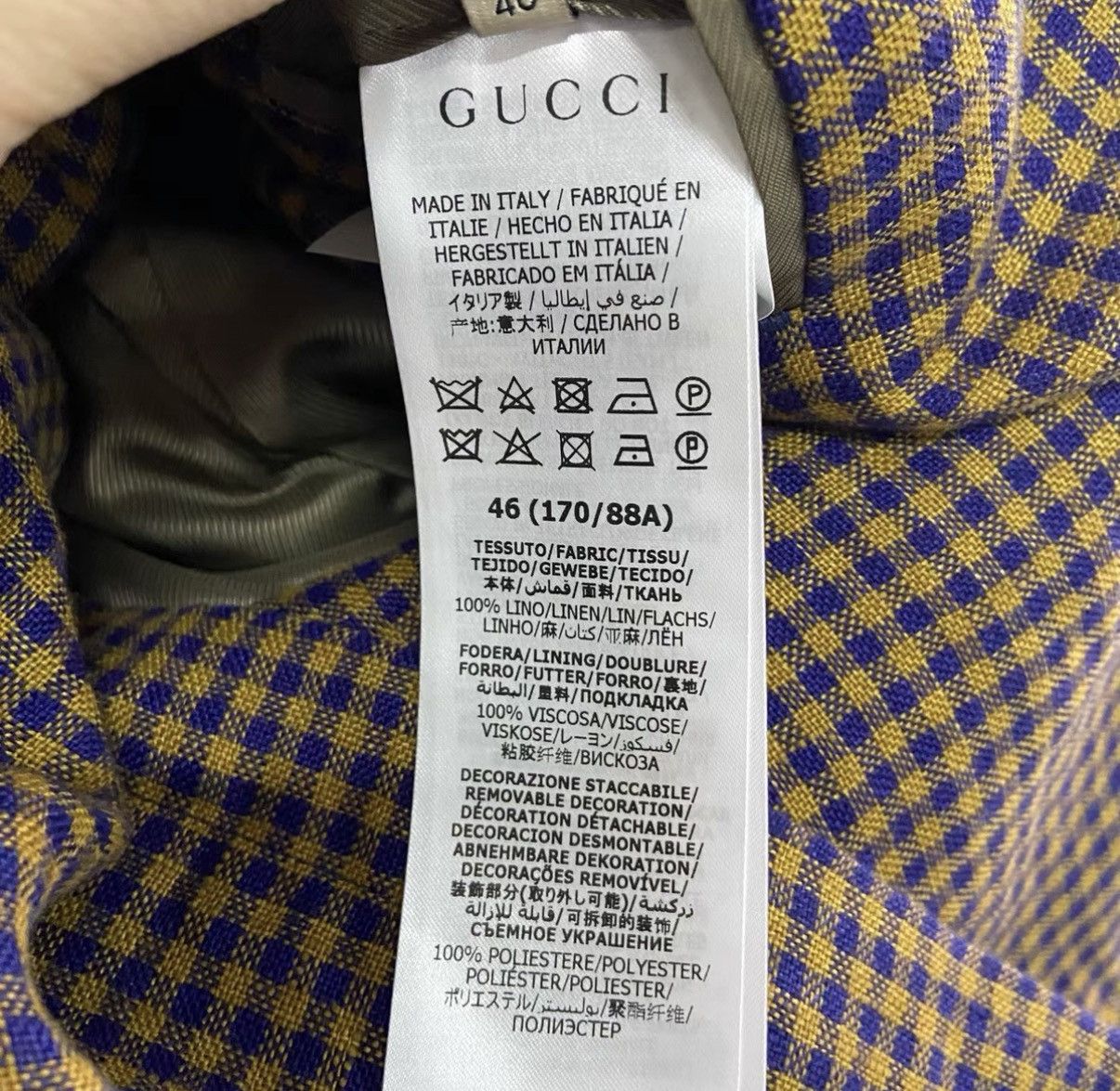 Gucci Gucci Mini Check Blazer J41 Size L / US 10 / IT 46 - 5 Thumbnail