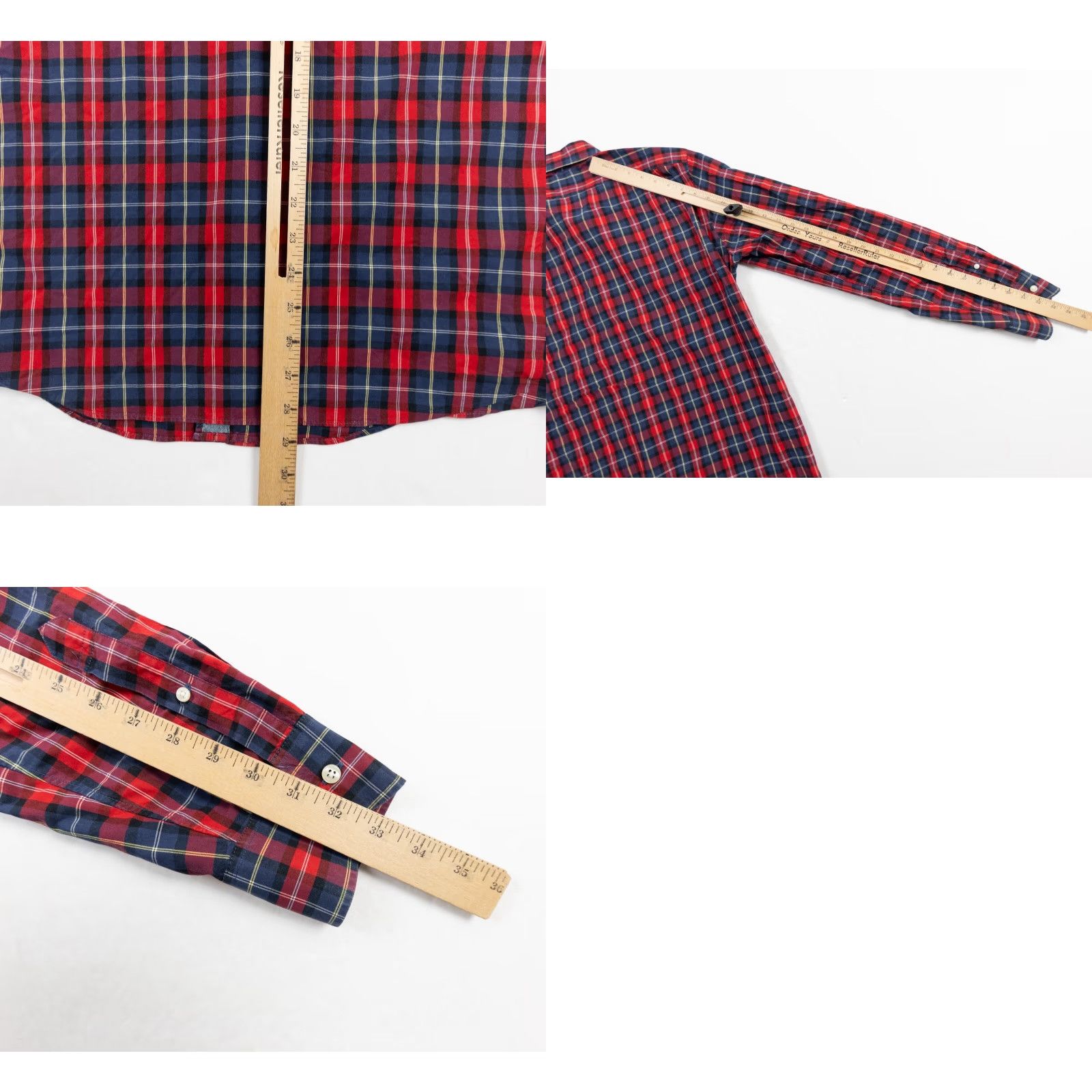 J.Crew J.Crew Men’s Shirt Long Sleeve Button-Up Slim Fit Plaid Red Blue 2 Ply Cotton M Multicolor Casual Formal Workwear Mens Size US M / EU 48-50 / 2 - 8 Thumbnail