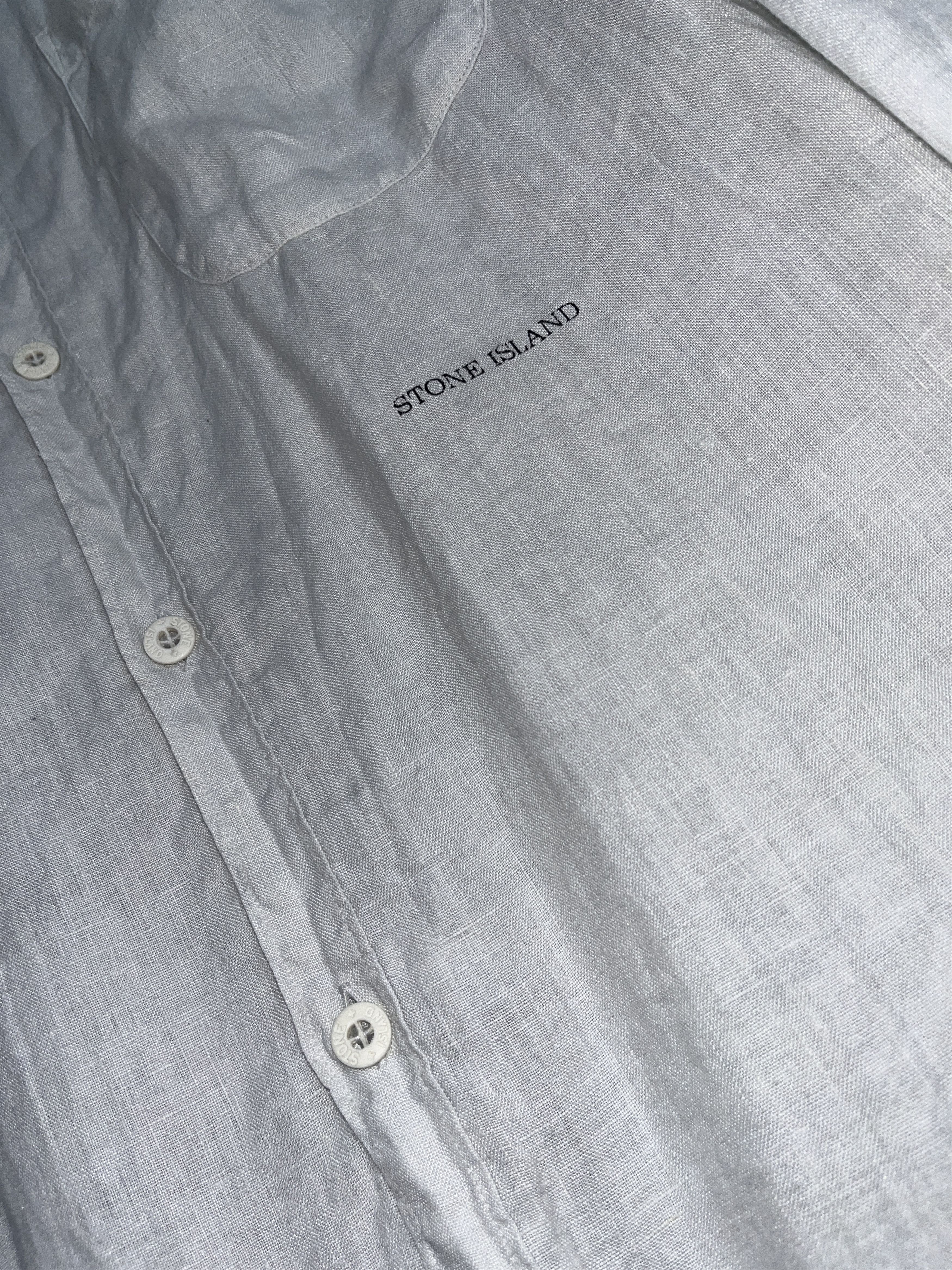 Stone Island Stone Island C.P vintage Linen button up casual shirt Size US L / EU 52-54 / 3 - 4 Thumbnail