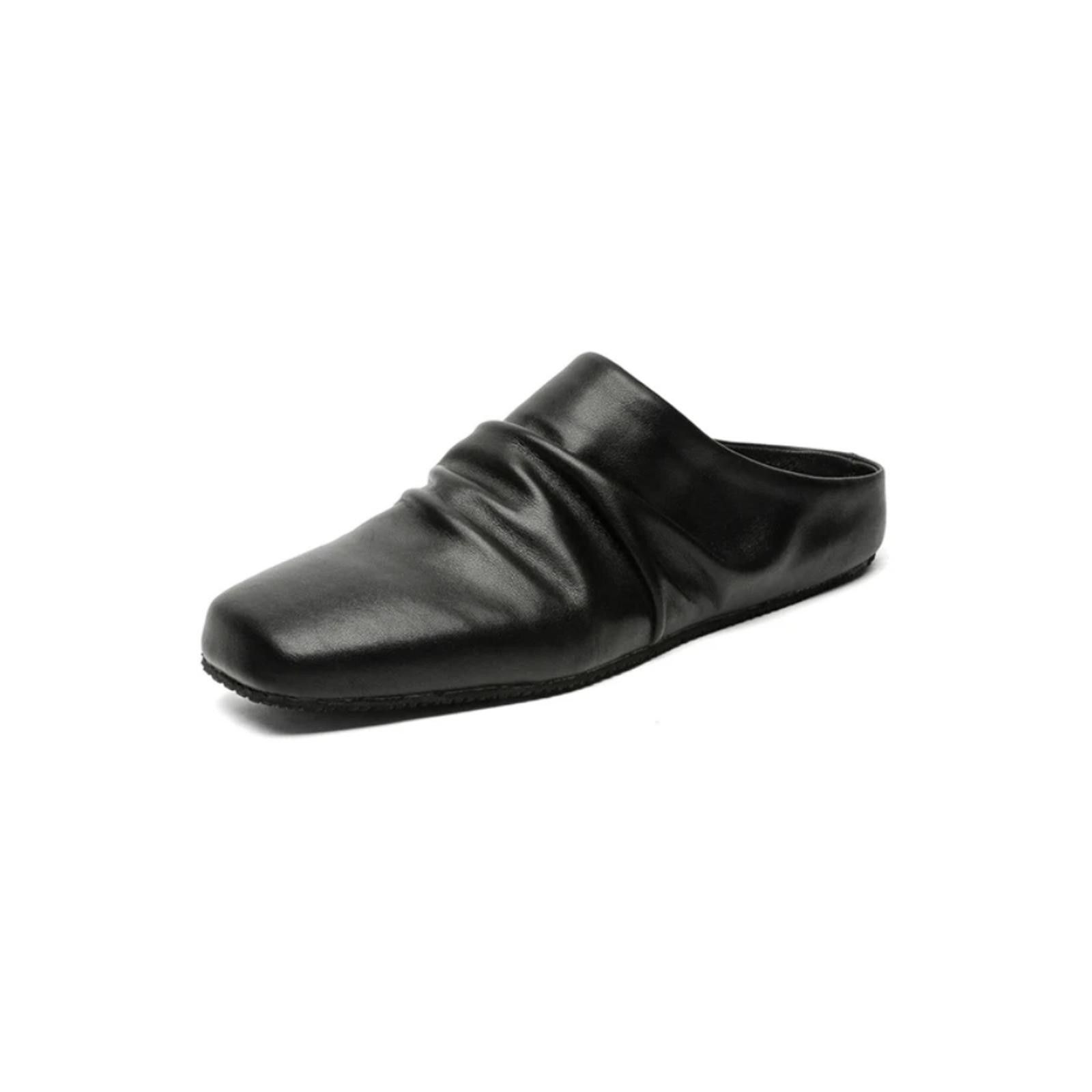 Leather Pleated Leather Slip-On Mules Size US 10 / EU 43 - 6 Thumbnail