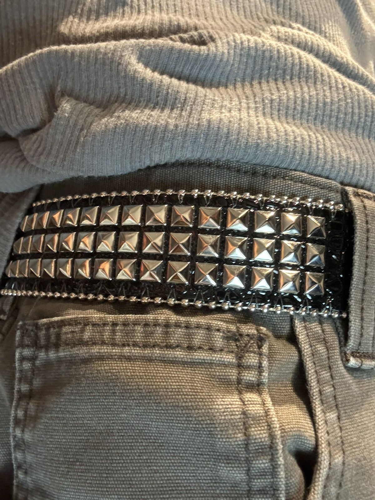 Japanese Brand × Vintage D2 - Rhinestone Studded Buckle Belt Size 30 - 5 Thumbnail