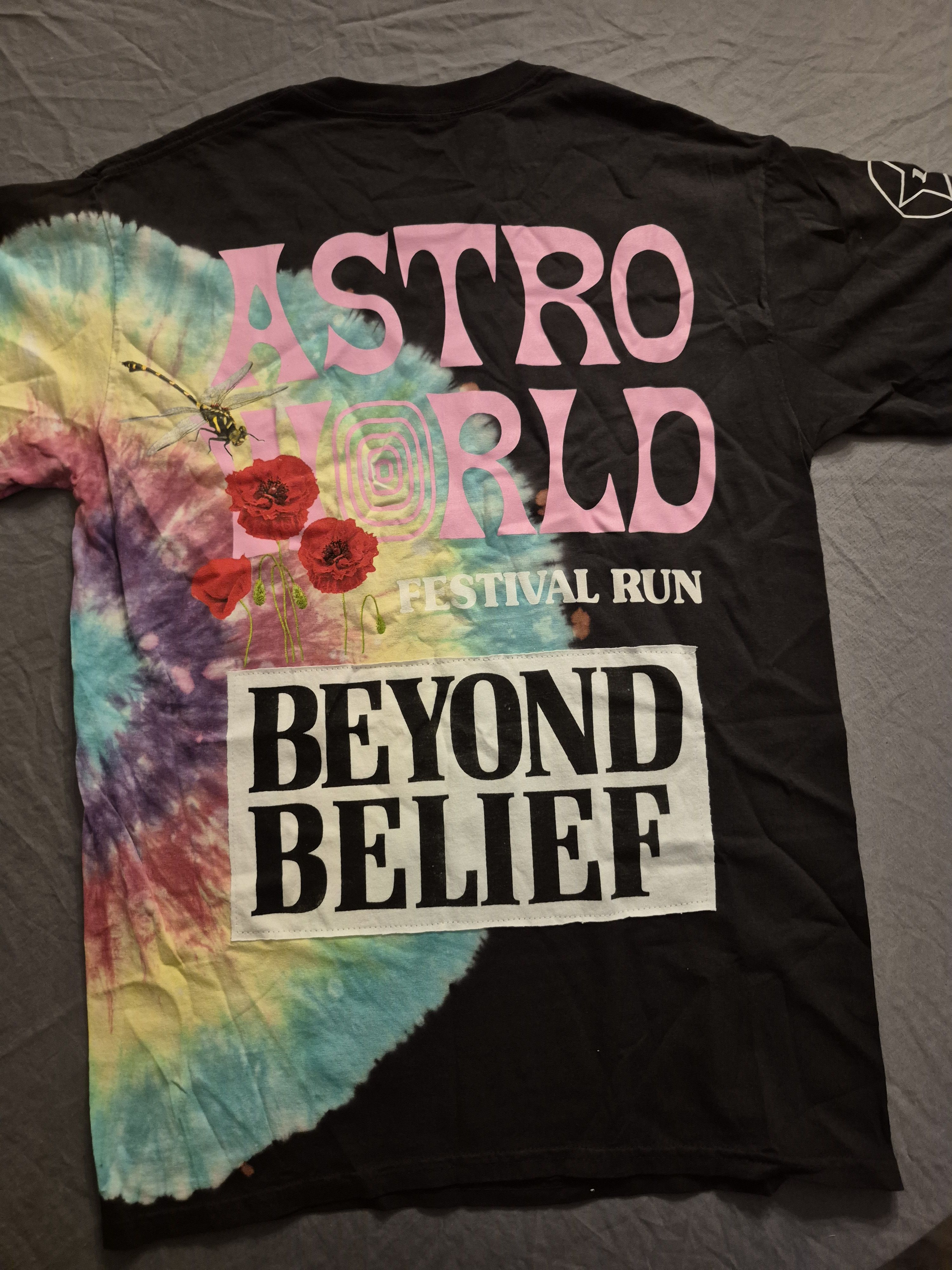 Travis Scott AstroWorld Beyond Belief Tee Shirt Size Small S Size US S / EU 44-46 / 1 - 3 Thumbnail