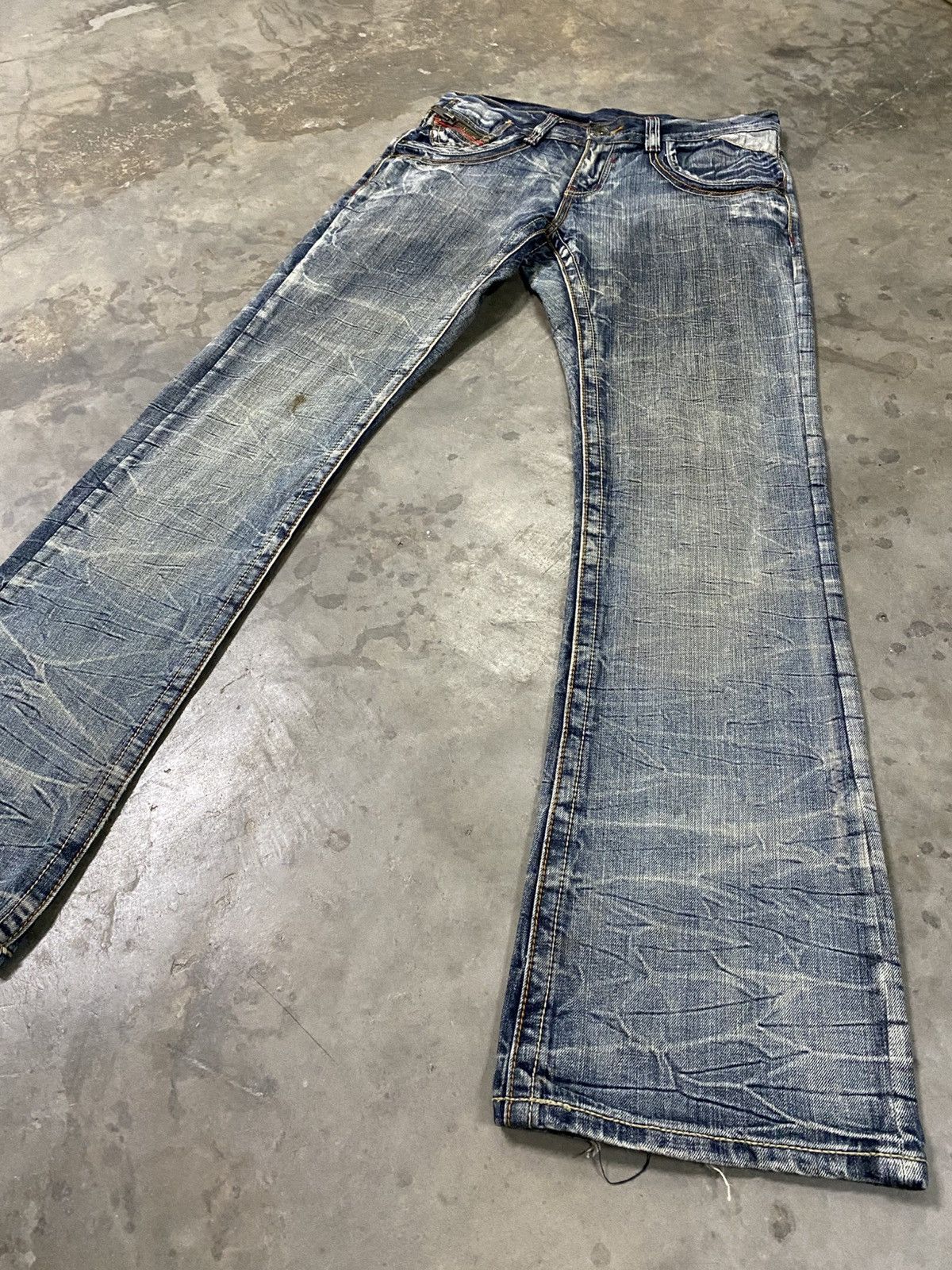 If Six Was Nine × Tornado Mart × semanticdesign Flare Jeans Japan Semantic Design Clawsmark Distressed @193 Size US 31 - 9 Thumbnail