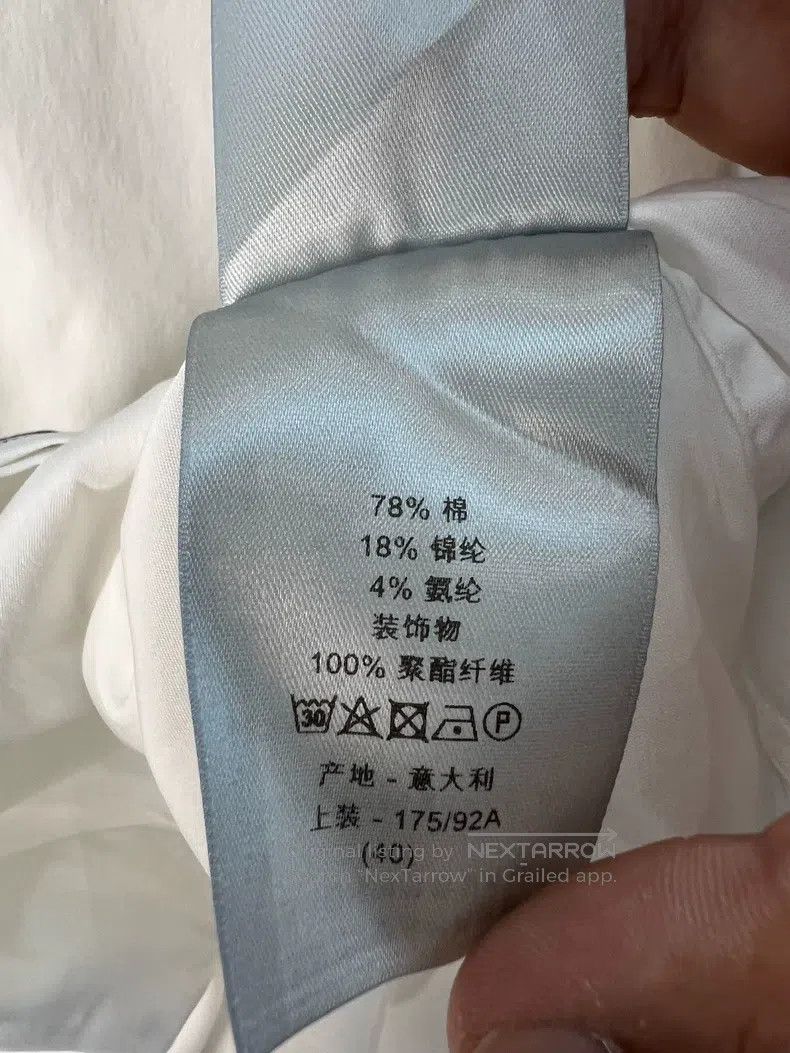 Dior Dior White door-breasted shirt Size US XXS / EU 40 - 7 Thumbnail