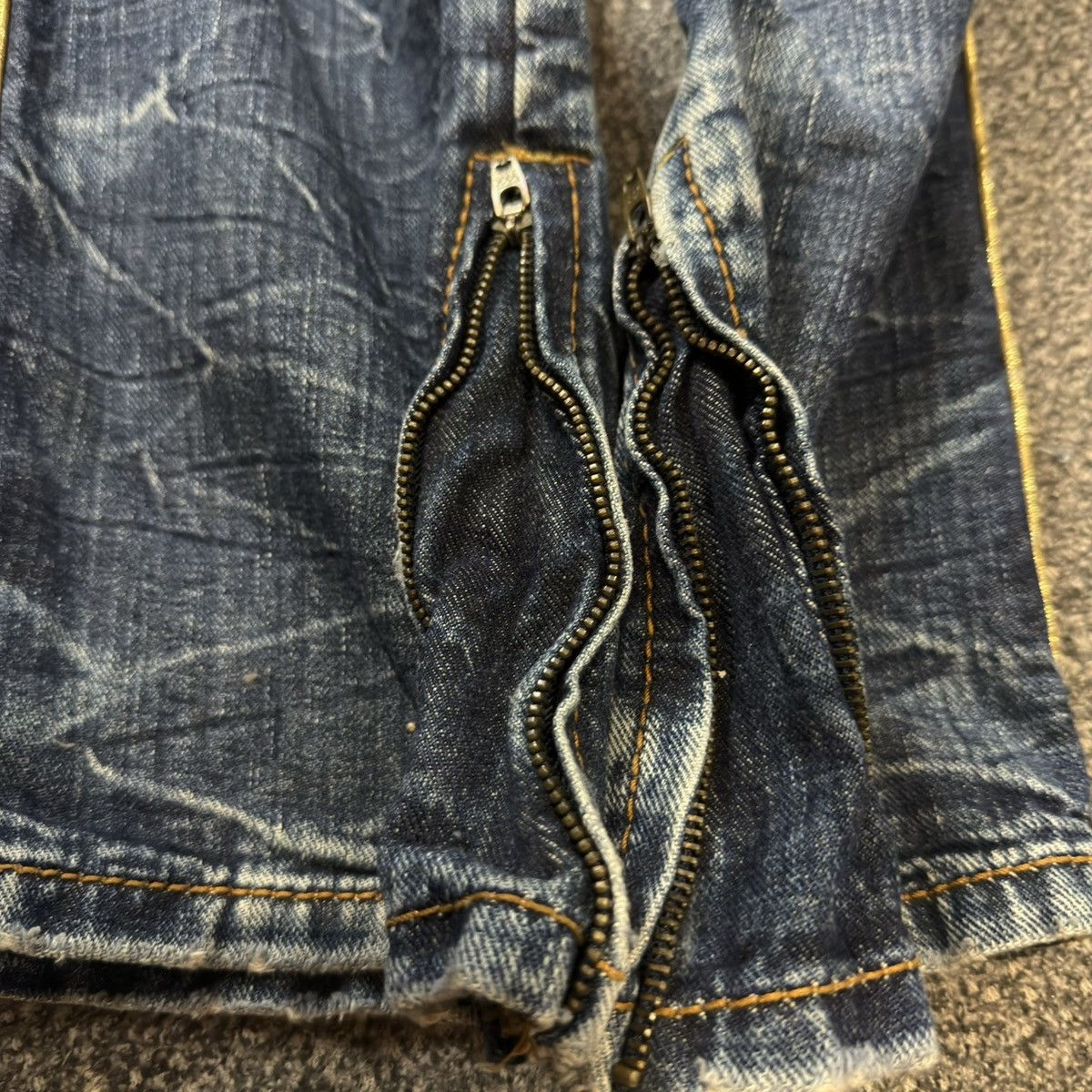 Le Grande Bleu (L.G.B.) 90s Flared Studded Opium Studio PR Denim Undercover Style Size US 32 / EU 48 - 8 Thumbnail