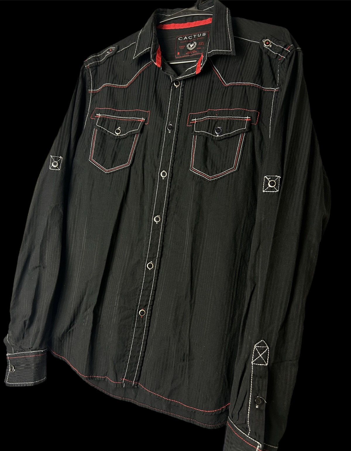 Japanese Brand Cactus Embroidered Button Up Size US L / EU 52-54 / 3 - 1 Thumbnail