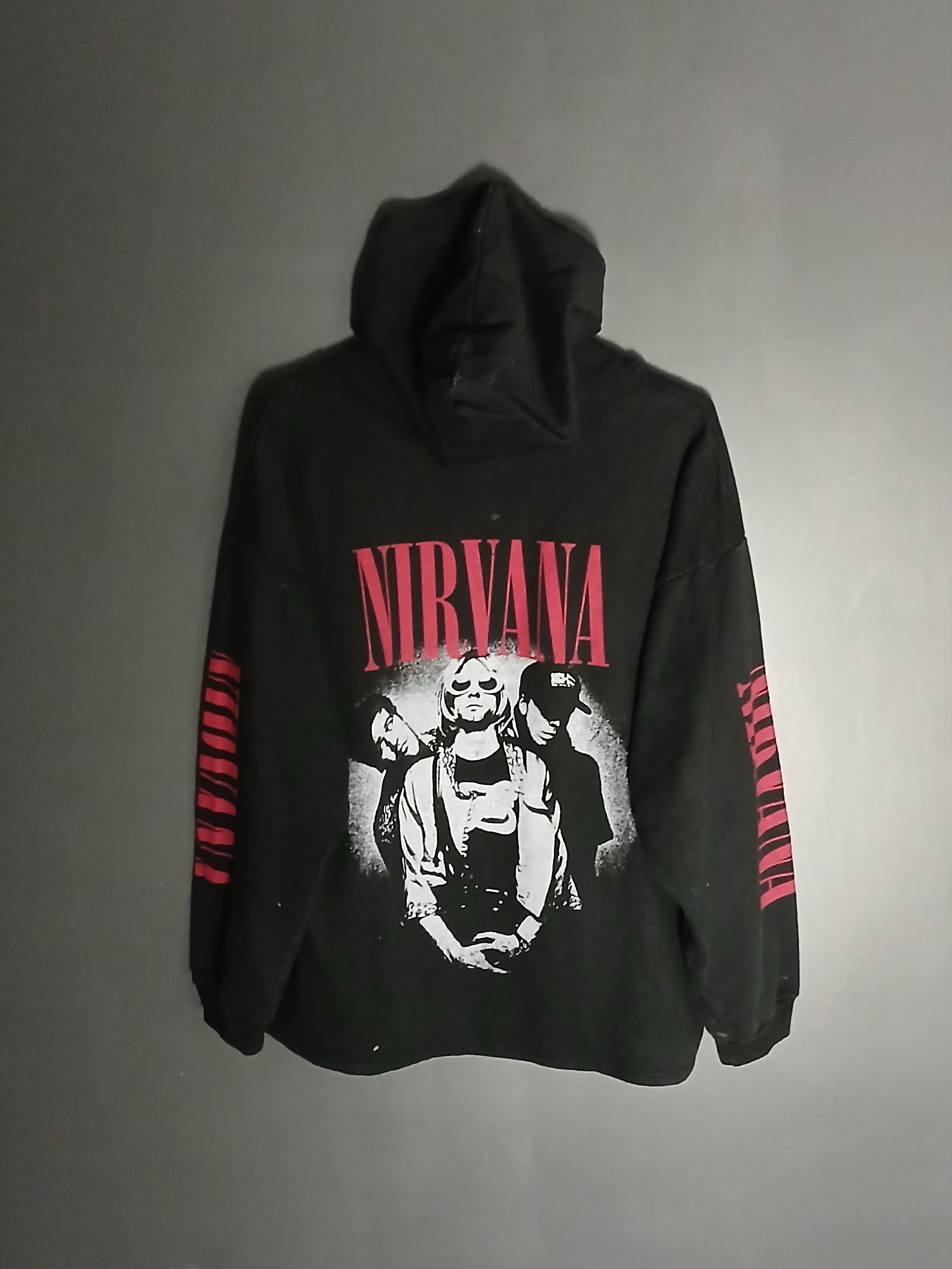 Nirvana × Vintage Nirvana Kurt Cobain Hoodie Size US XL / EU 56 / 4 - 2 Thumbnail