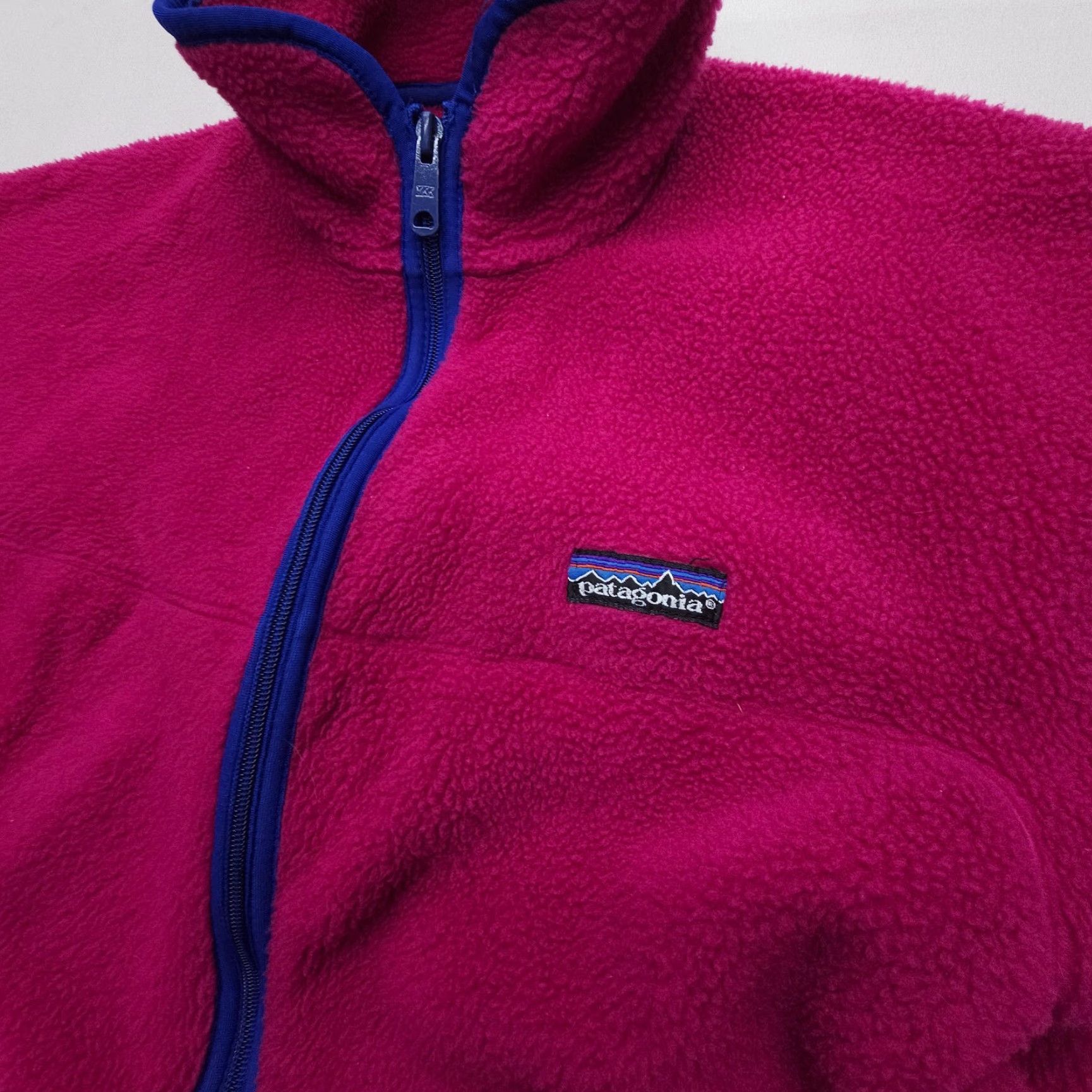 Patagonia VINTAGE Patagonia Synchilla Full Zip Fleece Jacket Woman Size 10 Pink USA Outdoor Logo Solid Mid-Length Long Sleeve Jacket Zip Full Zip Classic Fit Size L / US 10 / IT 46 - 3 Thumbnail