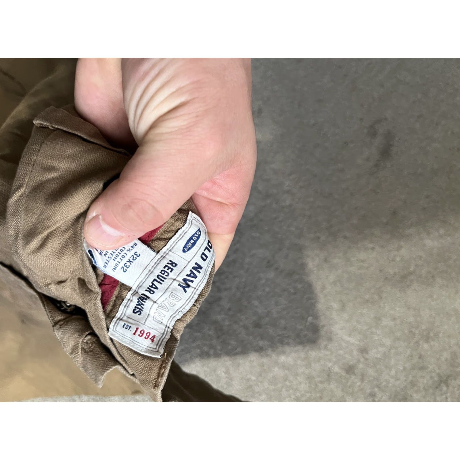 Old Navy Old Navy Khakis Brown Pants Mens Regular 32x32 Flat Front Casual Workwear Size US 32 / EU 48 - 5 Thumbnail