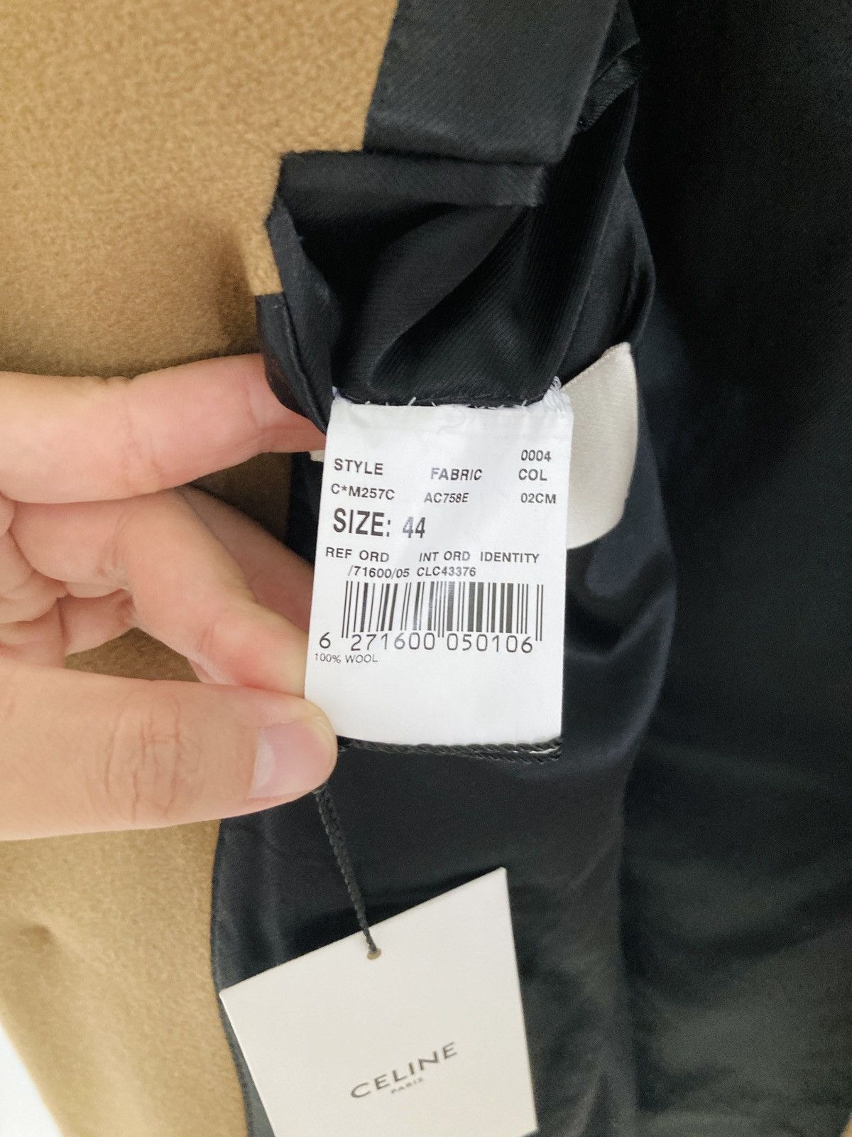 Celine CELINE by Hedi Slimane 2019 AW Runway Mac Chesterfield Coat Size US S / EU 44-46 / 1 - 7 Thumbnail