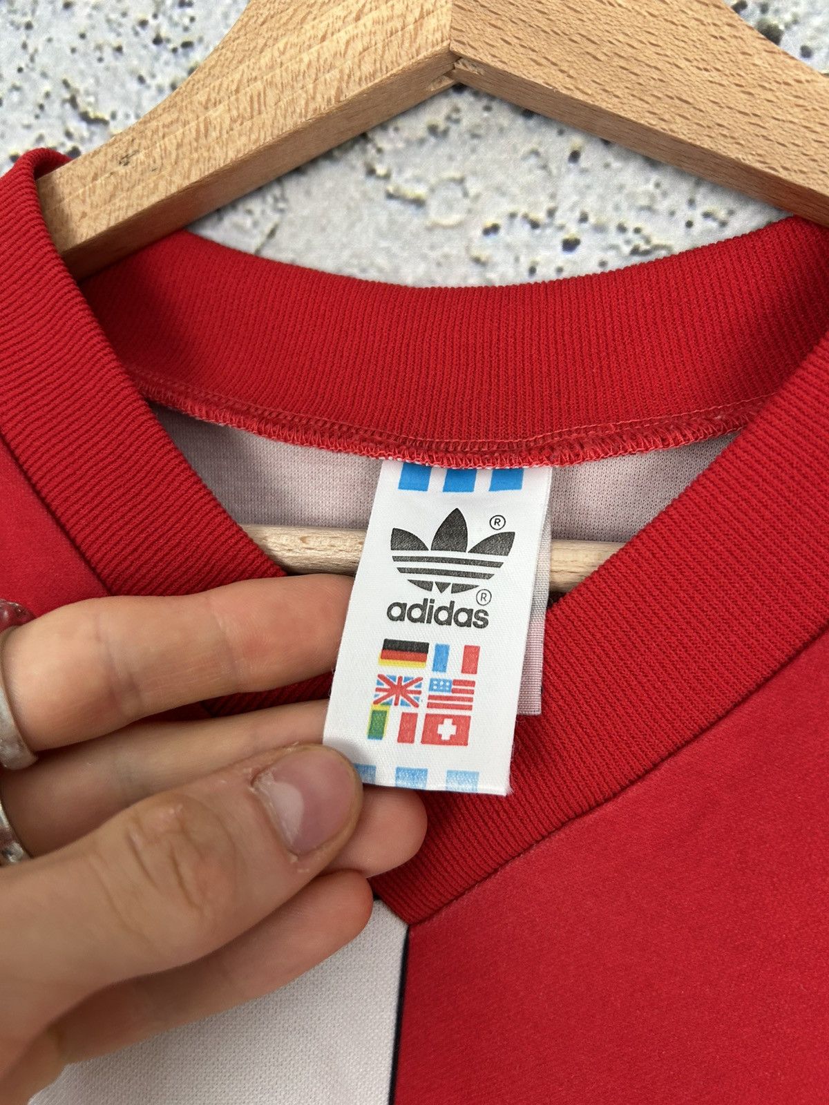 Adidas Vintage Adidas Soccer Jersey Archive Football 90s Rare Size US L / EU 52-54 / 3 - 6 Thumbnail