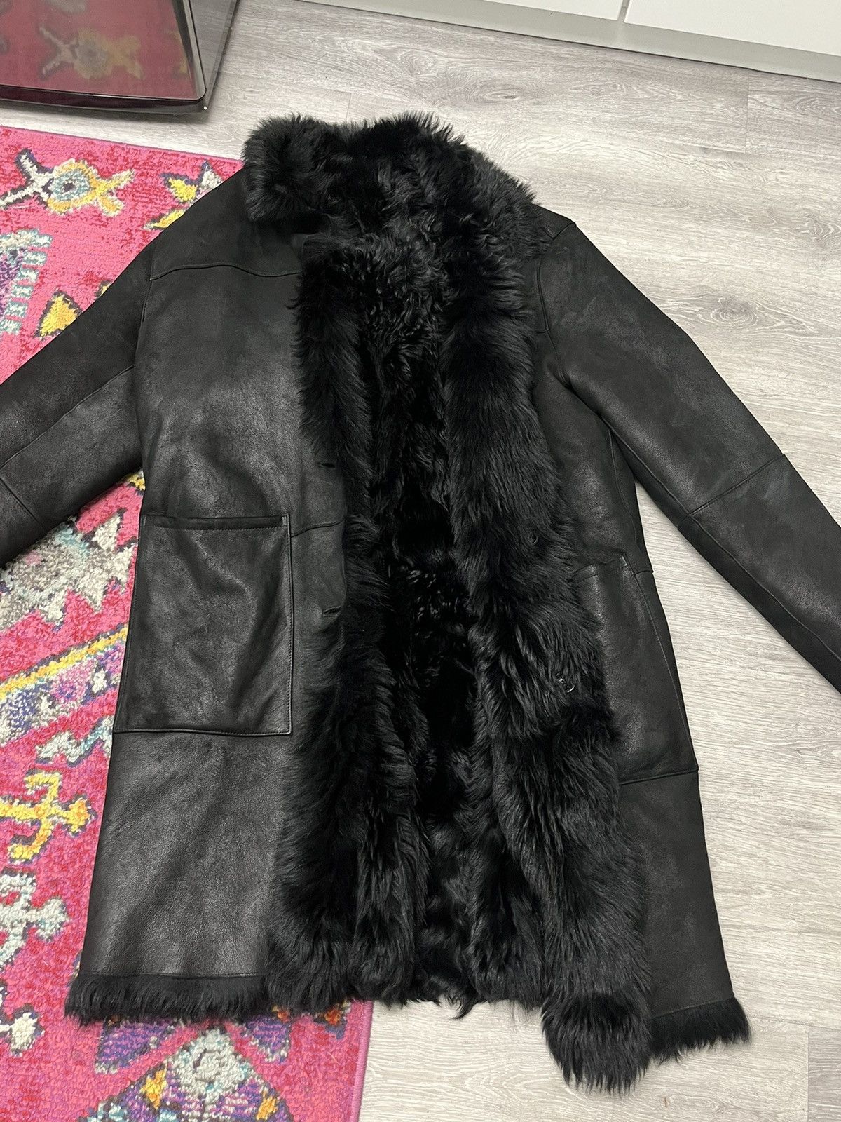 John Varvatos Reversible Shearling Coat. 54 Size US L / EU 52-54 / 3 - 20 Thumbnail