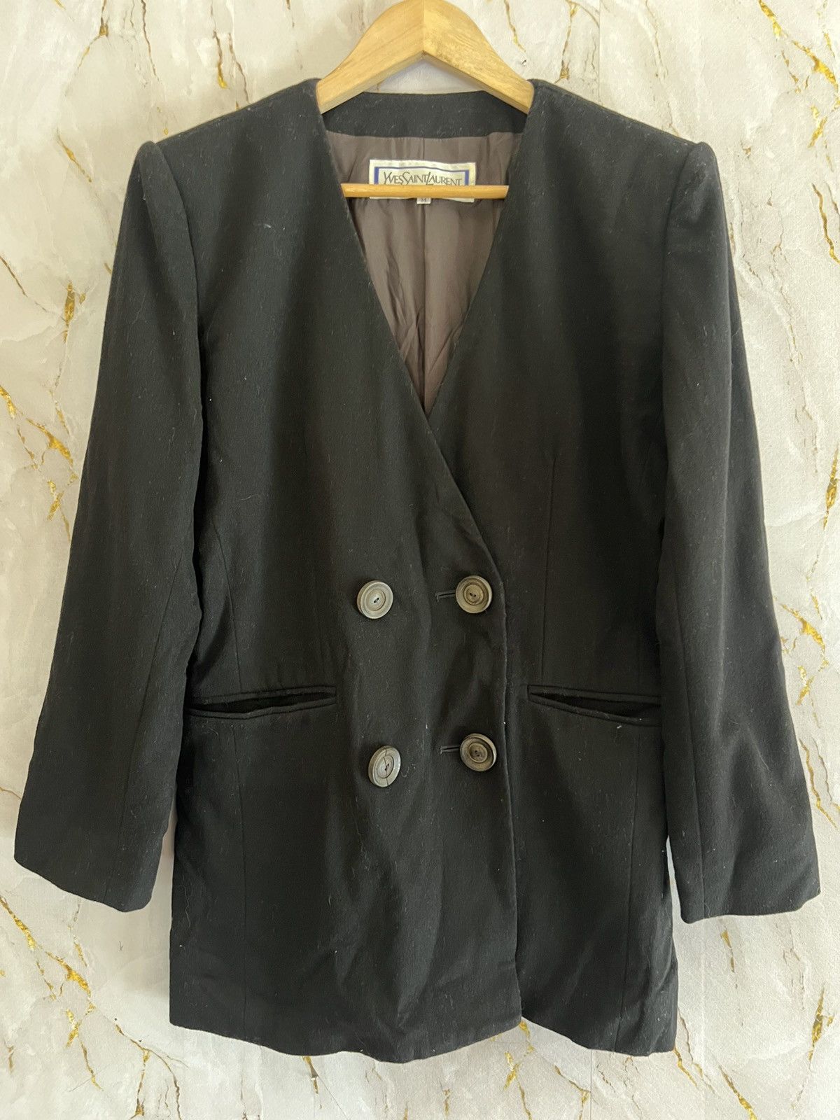 Yves Saint Laurent Yves Saint Laurent Coat – Luxury Designer Outerwear Size US M / EU 48-50 / 2 - 1 Thumbnail
