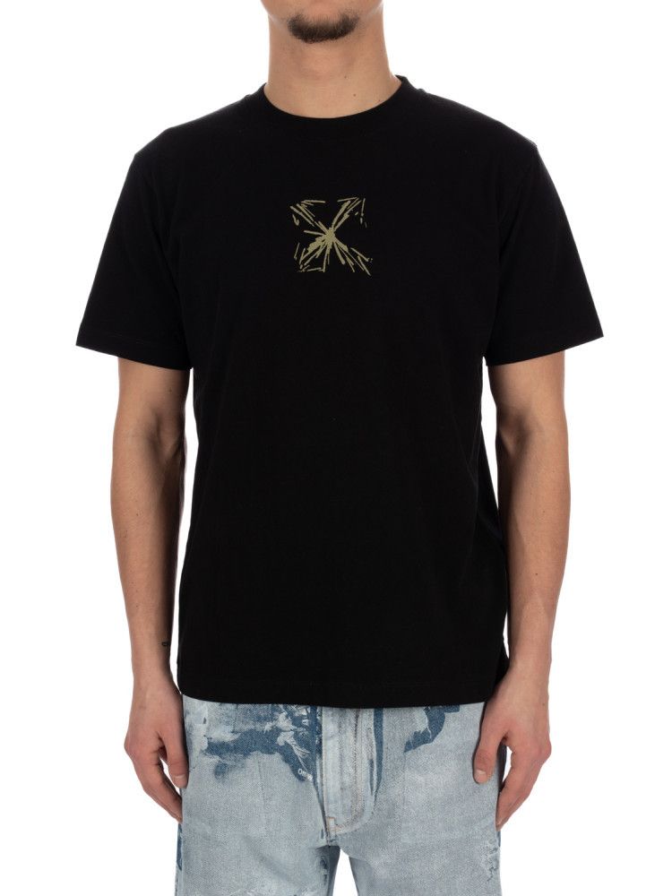 Off-White o1in1s1024 Q:1 / Splash Arr Slim S/S T-Shirt in Black Size US XS / EU 42 / 0 - 3 Thumbnail