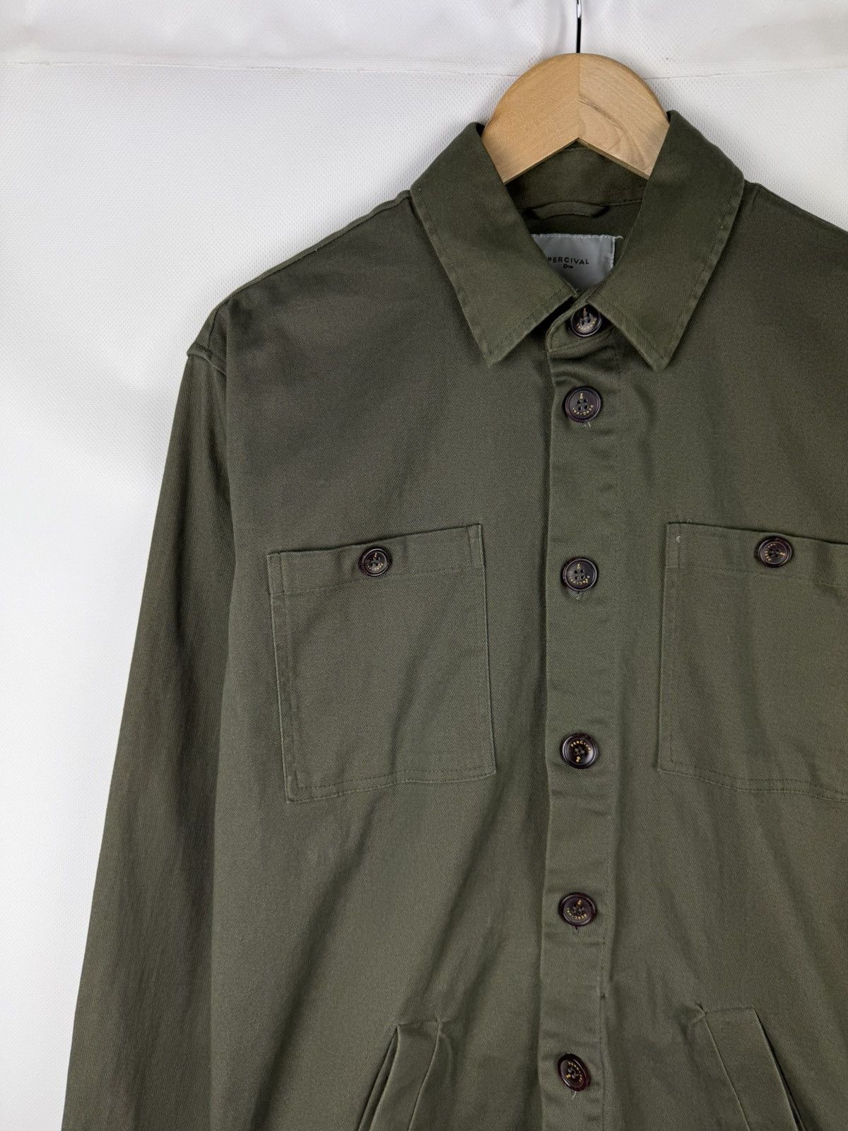 Percival Percival Men’s Military Style Overshirt Jacket Size M Size US M / EU 48-50 / 2 - 4 Thumbnail